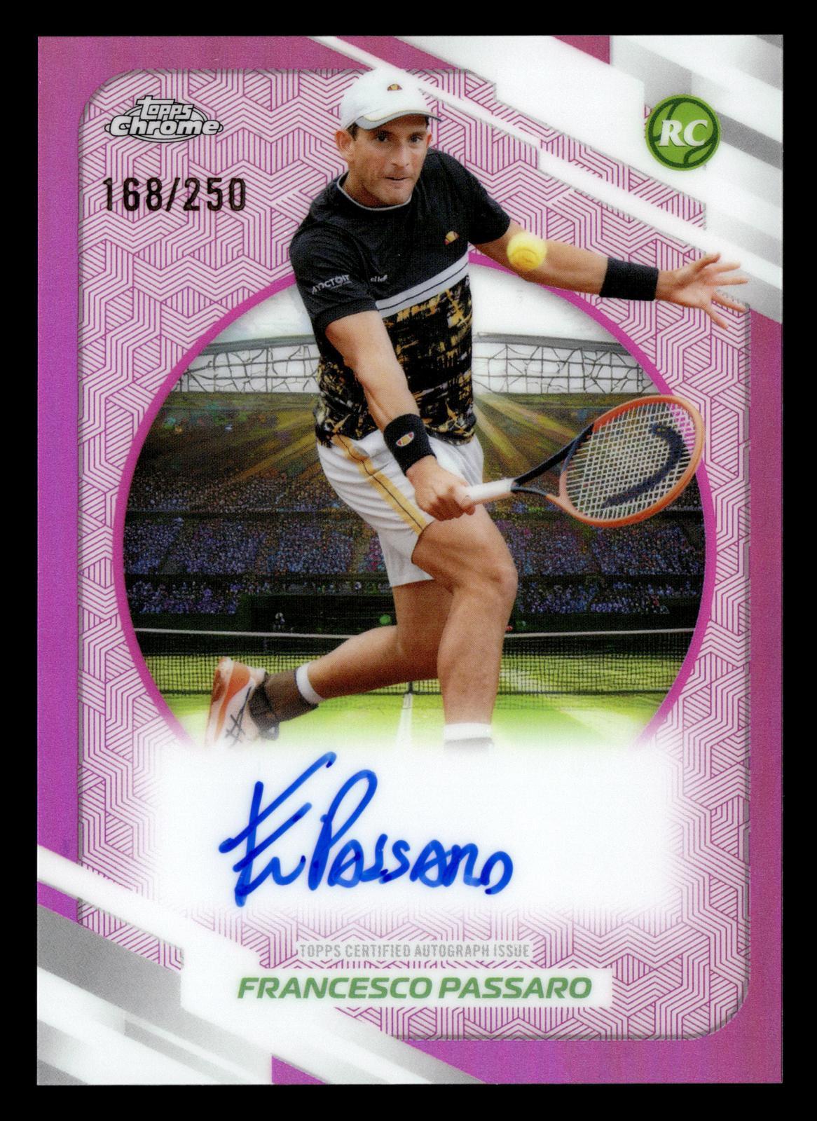 2026 Topps Chrome #AT-FPO Francesco Passaro Base Auto II Pink Refractor #/250