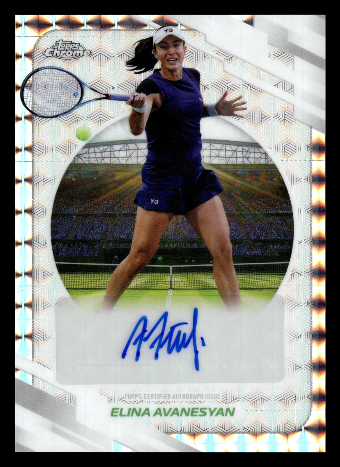 2026 Topps Chrome #AT-EAN Elina Avanesyan Base Autographs II Geometric Refractor