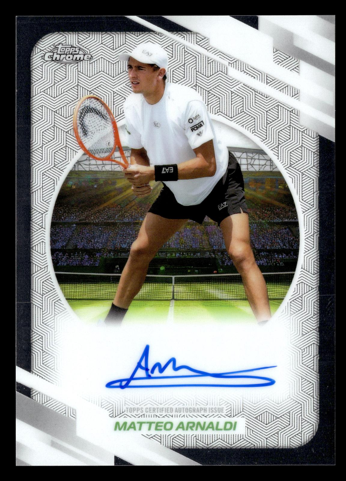 2026 Topps Chrome #AT-MAI Matteo Arnaldi Base Autographs II
