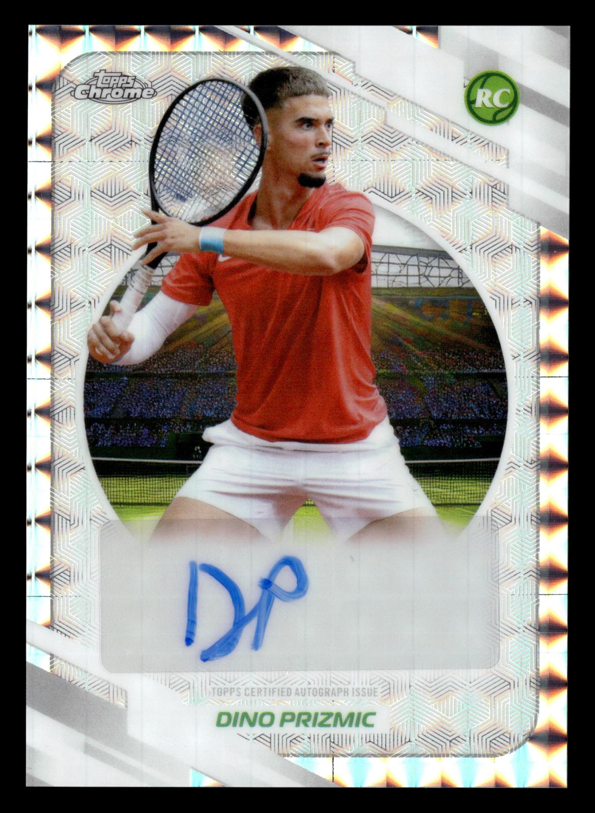 2026 Topps Chrome #AT-DPC Dino Prizmic Base Autographs II Geometric Refractor