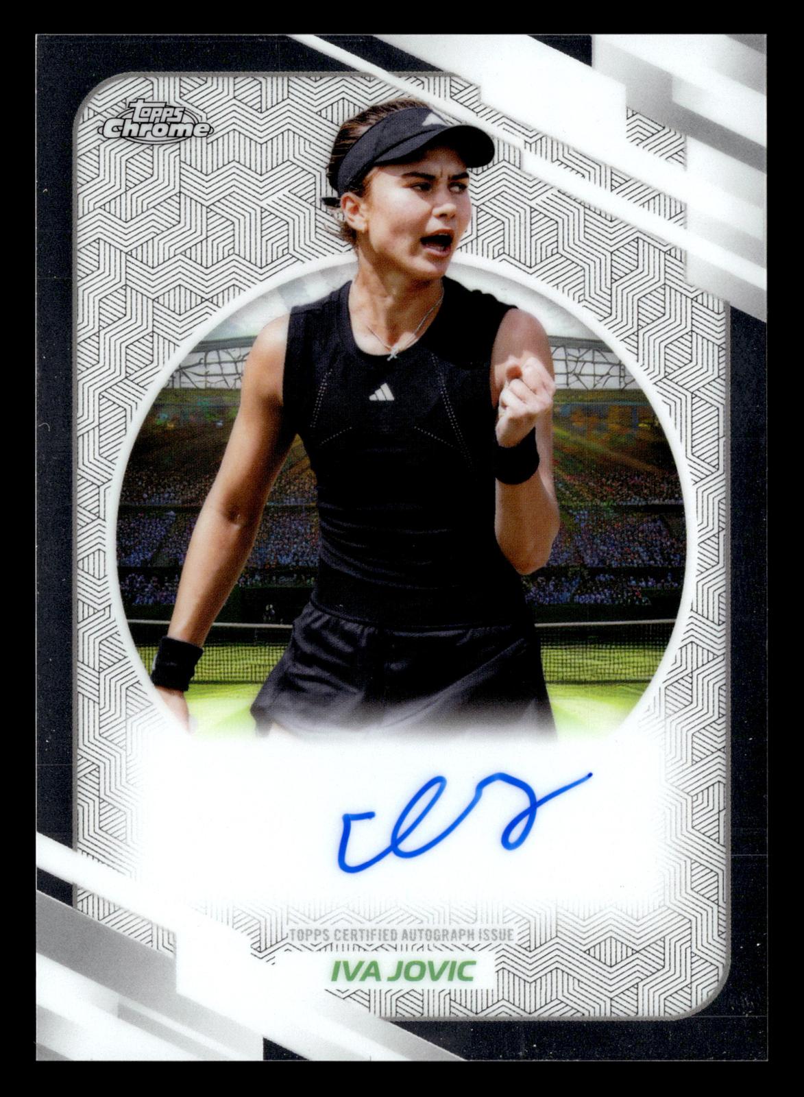 2026 Topps Chrome #AT-IJC Iva Jovic Base Autographs II