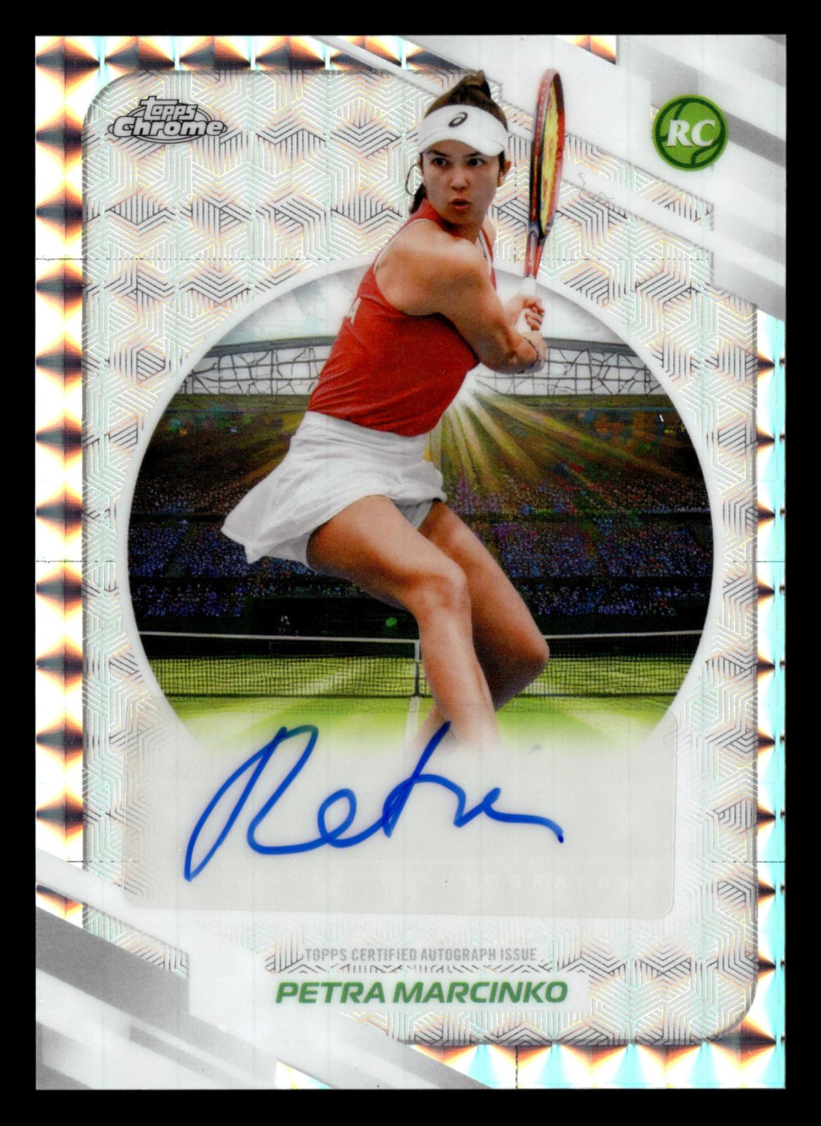 2026 Topps Chrome #AT-PMO Petra Marcinko Base Autographs II Geometric Refractor