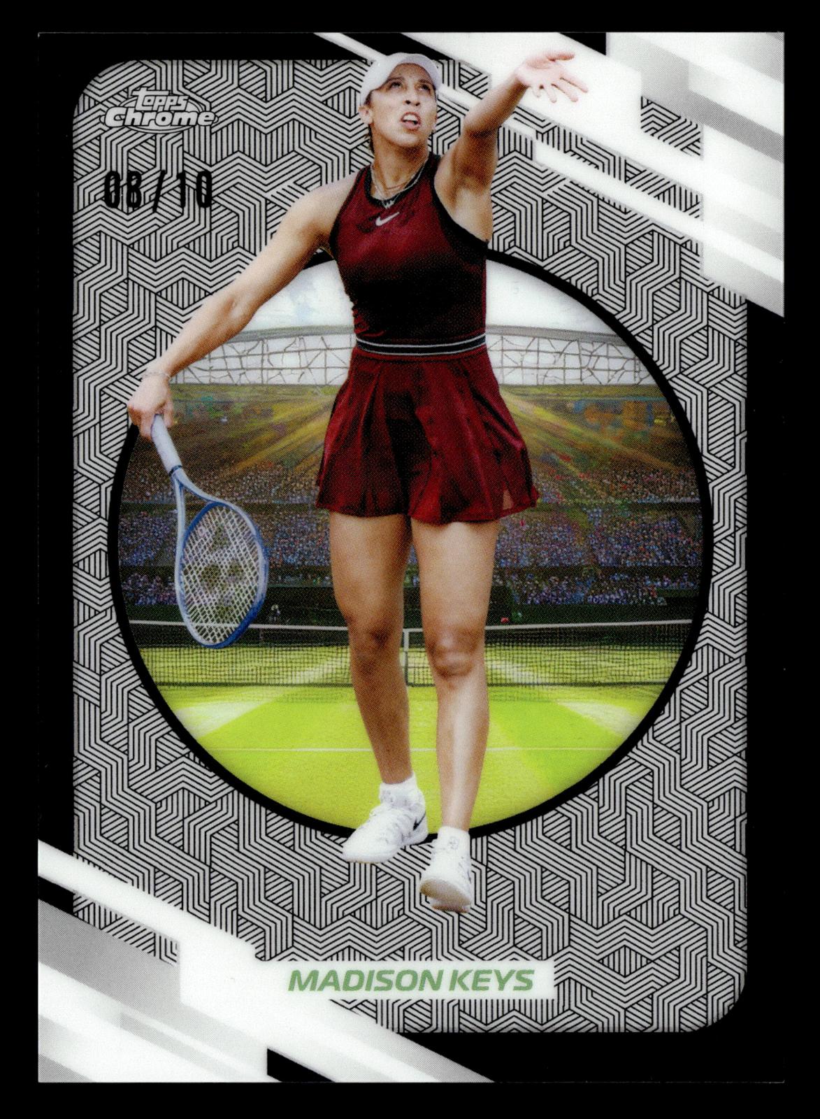 2026 Topps Chrome #10 Madison Keys Black Refractor #/10