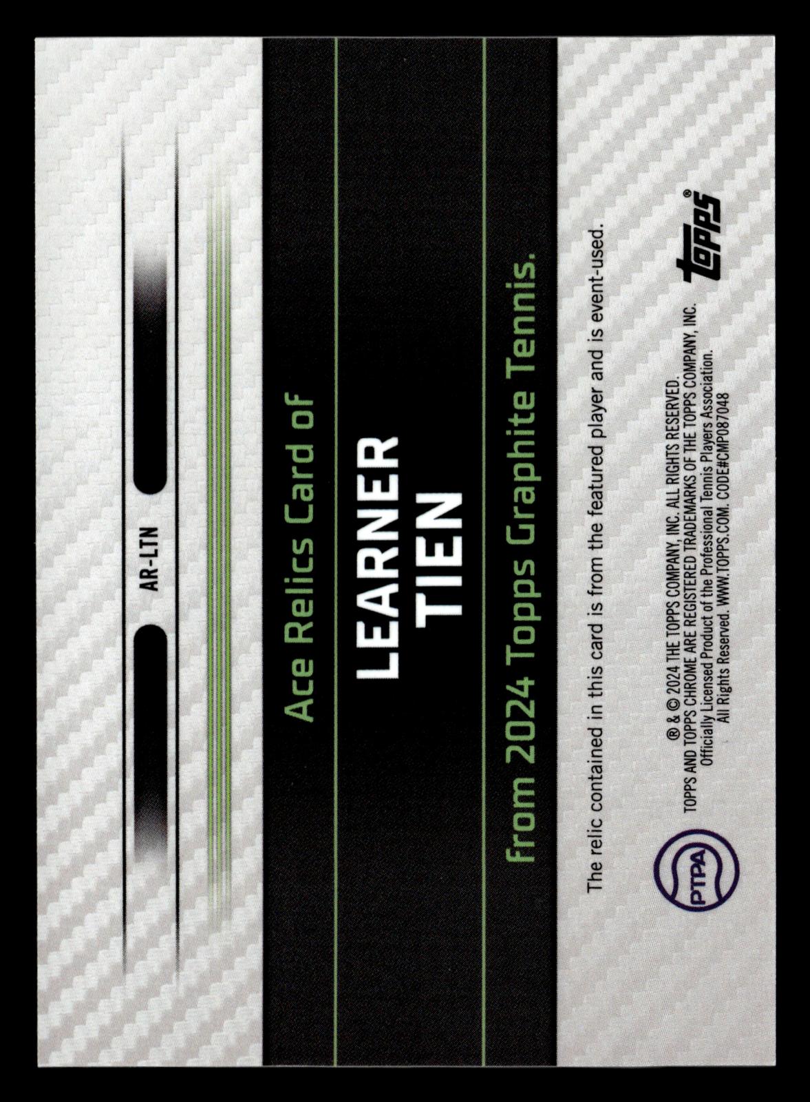 2024 Topps Graphite #AR-LTN Learner Tien Ace Relics