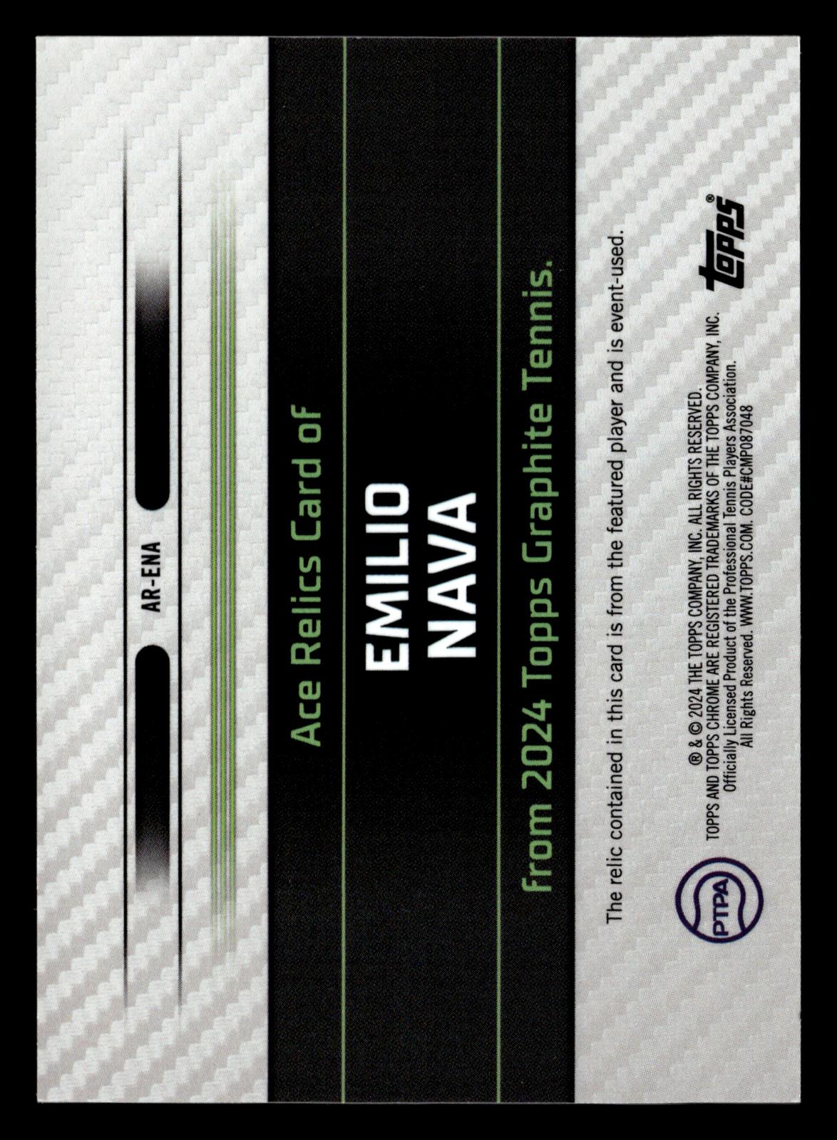 2024 Topps Graphite #AR-ENA Emilio Nava Ace Relics