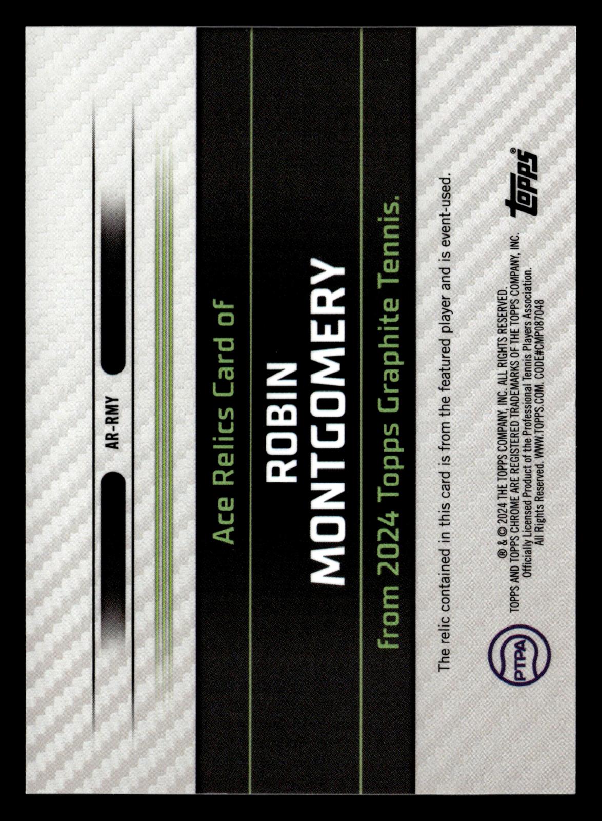 2024 Topps Graphite #AR-RMY Robin Montgomery Ace Relics