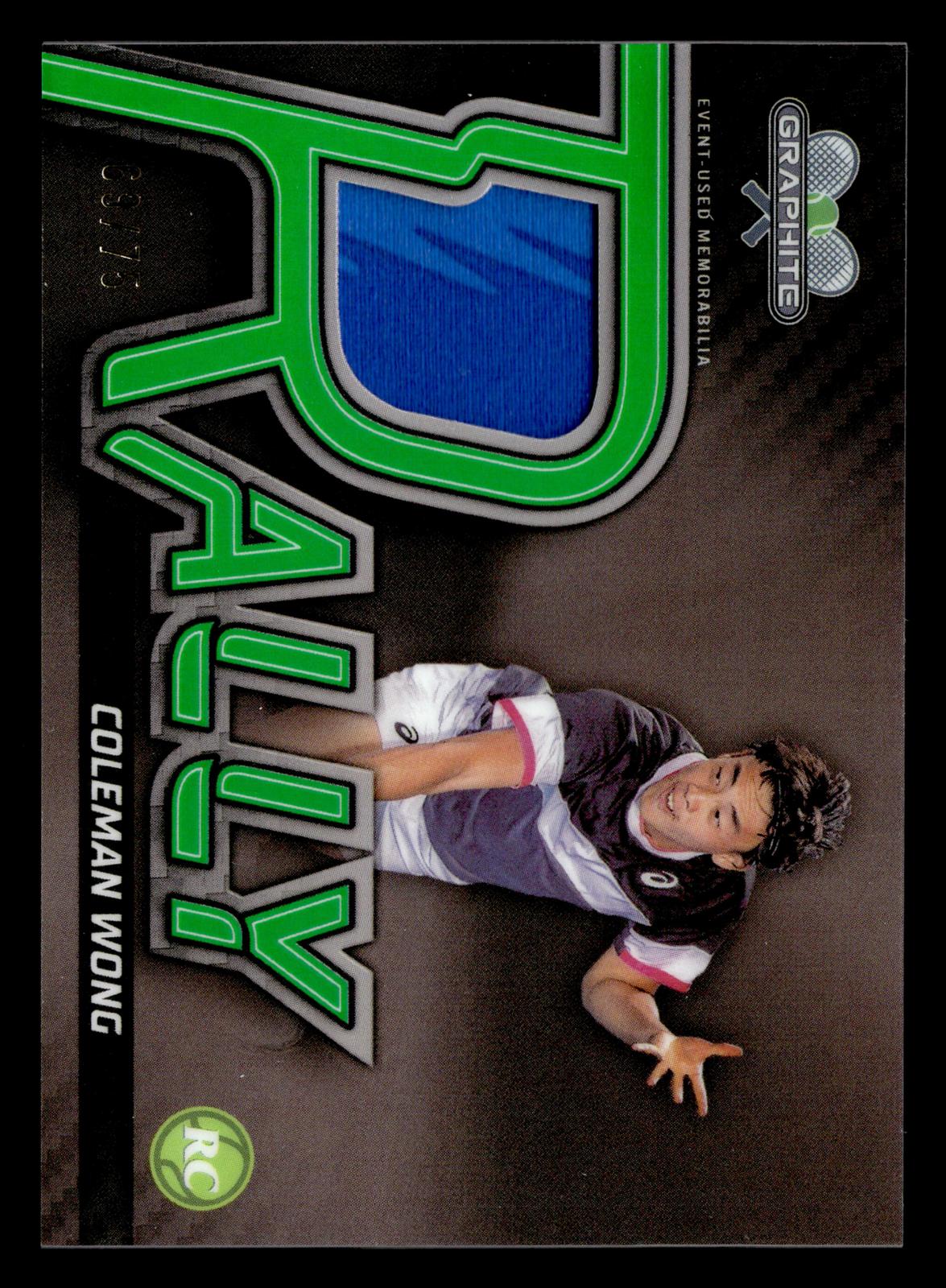 2024 Topps Graphite #RR-CWG Coleman Wong Rally Relics Green Refractor #/75