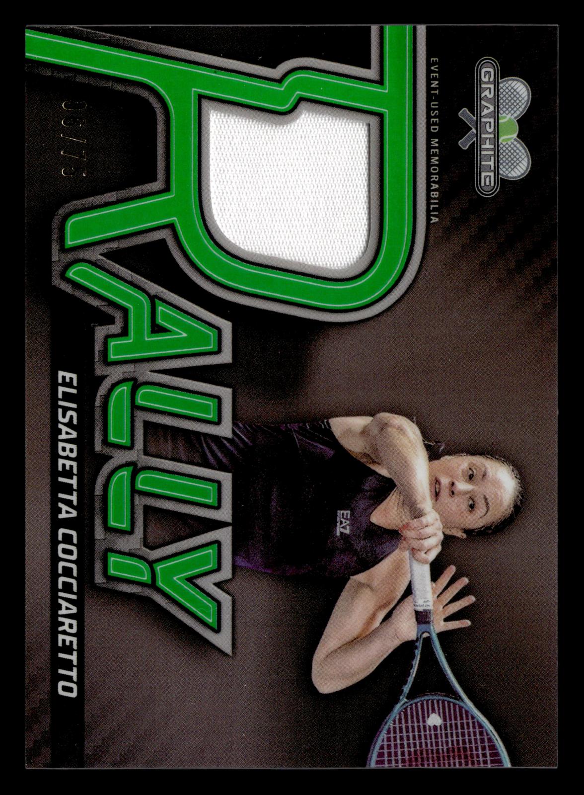 2024 Topps Graphite #RR-LCO Elisabetta Cocciaretto Rally Relics Green Ref #/75