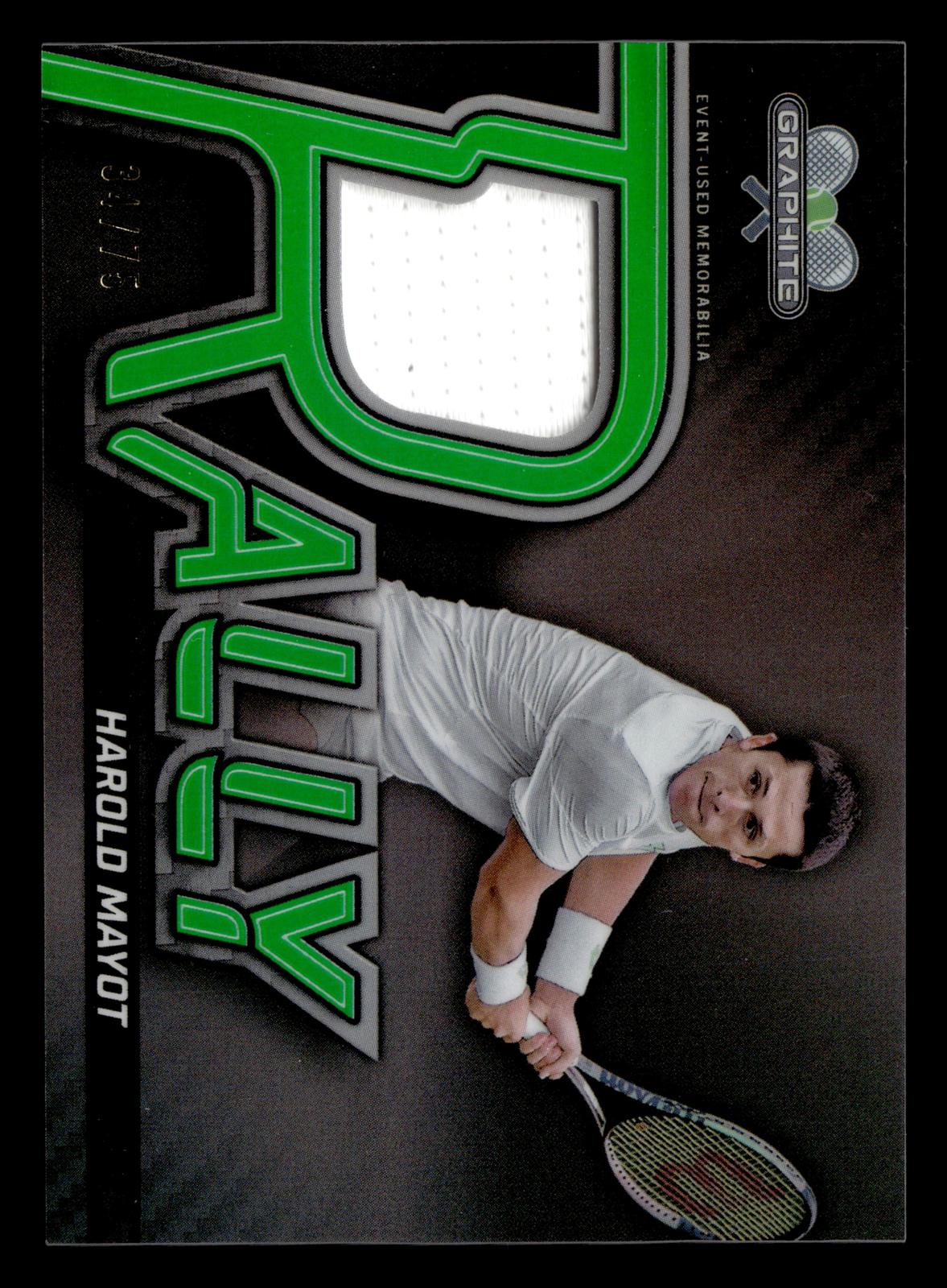 2024 Topps Graphite #RR-HMT Harold Mayot Rally Relics Green Refractor #/75