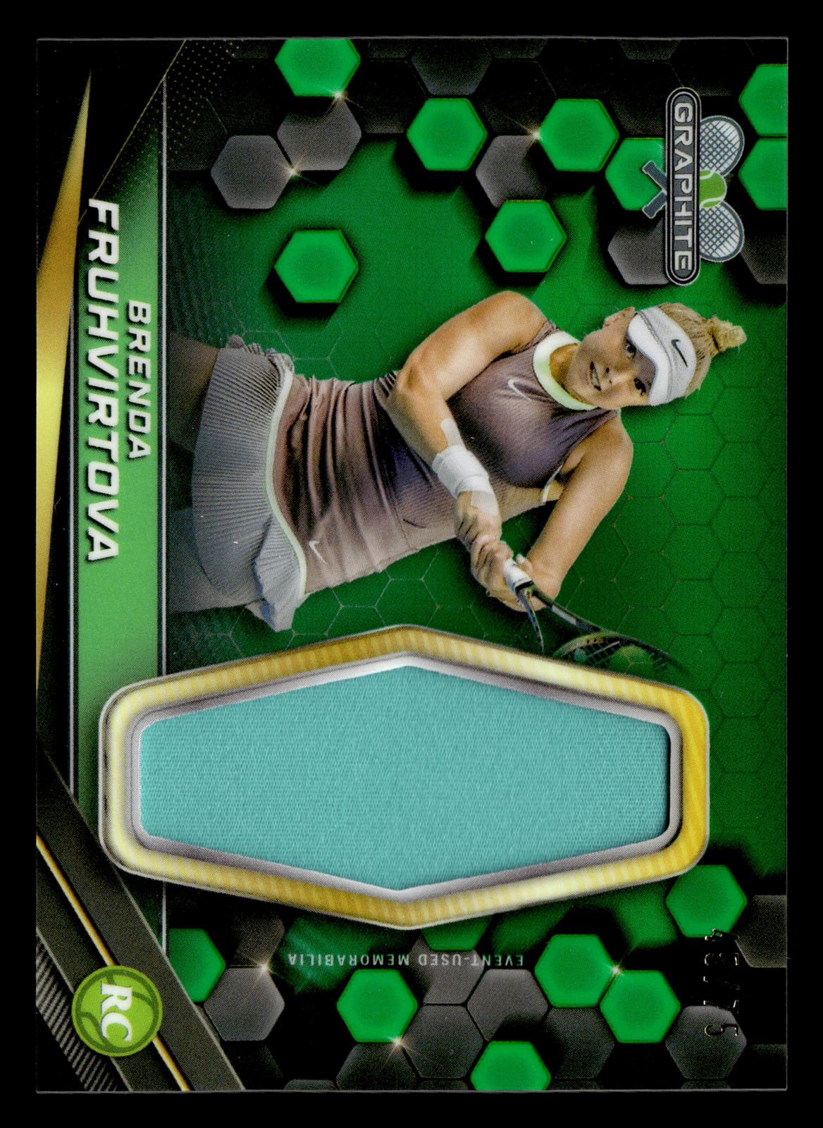 2024 Topps Graphite #GR-BFA Brenda Fruhvirtova Graphite Relics Green Ref #/75