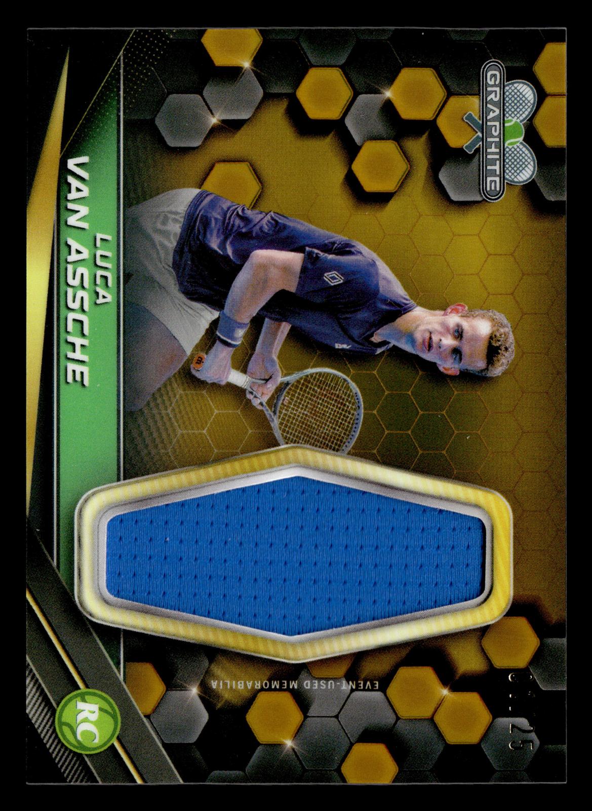 2024 Topps Graphite #GR-LVA Luca Van Assche Graphite Relics Gold Refractor #/25
