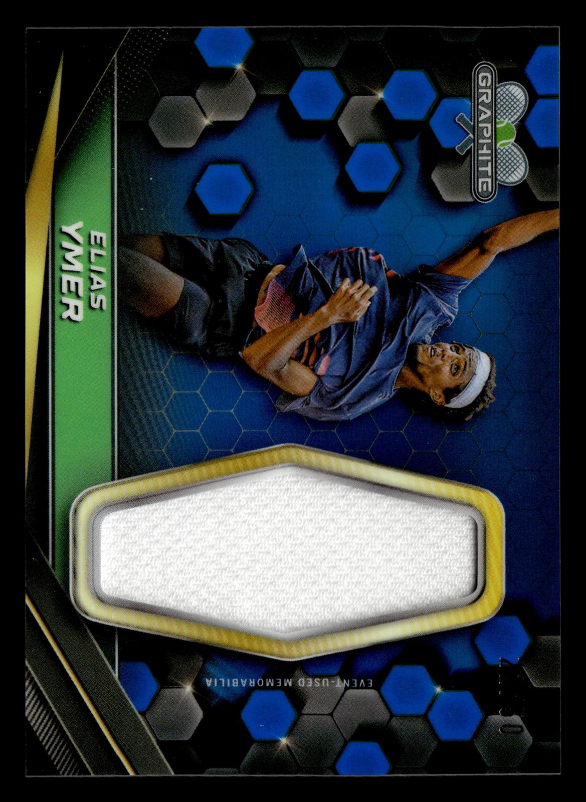 2024 Topps Graphite #GR-EYR Elias Ymer Graphite Relics Blue Refractor #/50