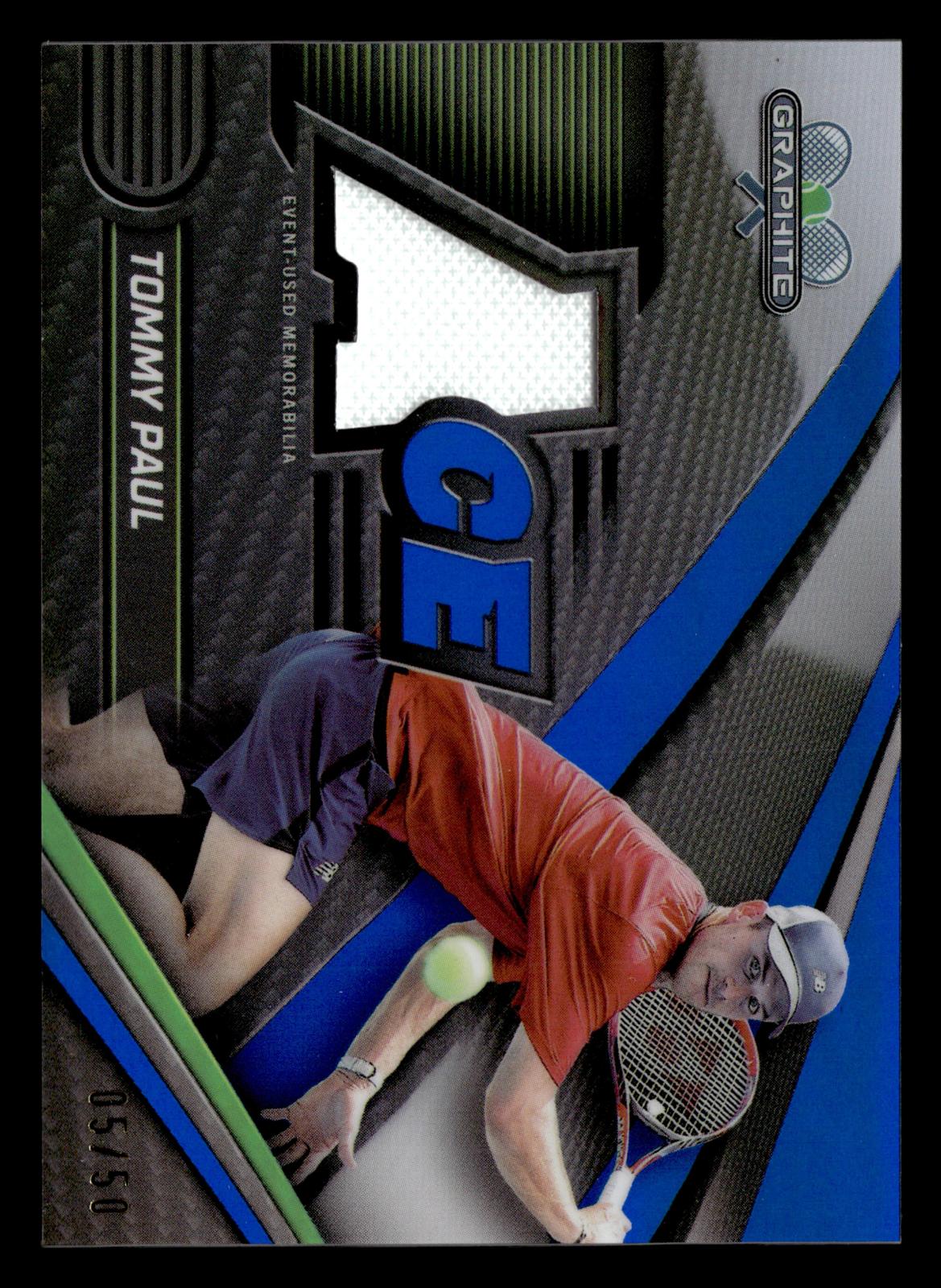 2024 Topps Graphite #AR-TPL Tommy Paul Ace Relics Blue Refractor #/50