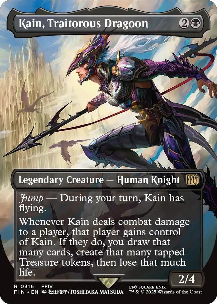 Kain, Traitorous Dragoon 316 (FINAL FANTASY)  - Borderless Foil