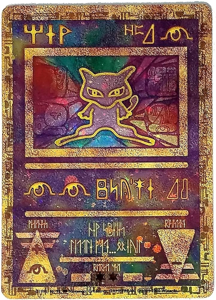 mew holographic card 2000 Pokemon Movie Promo Ancient Mew Holo
