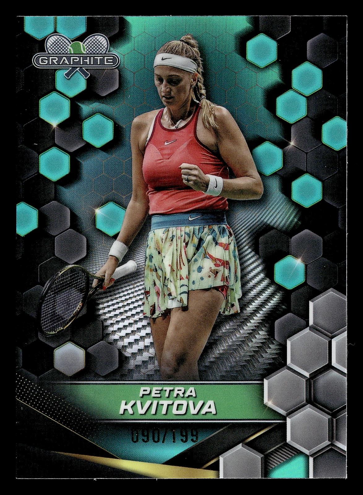 2024 Topps Graphite #116 Petra Kvitova Aqua Refractor #/199