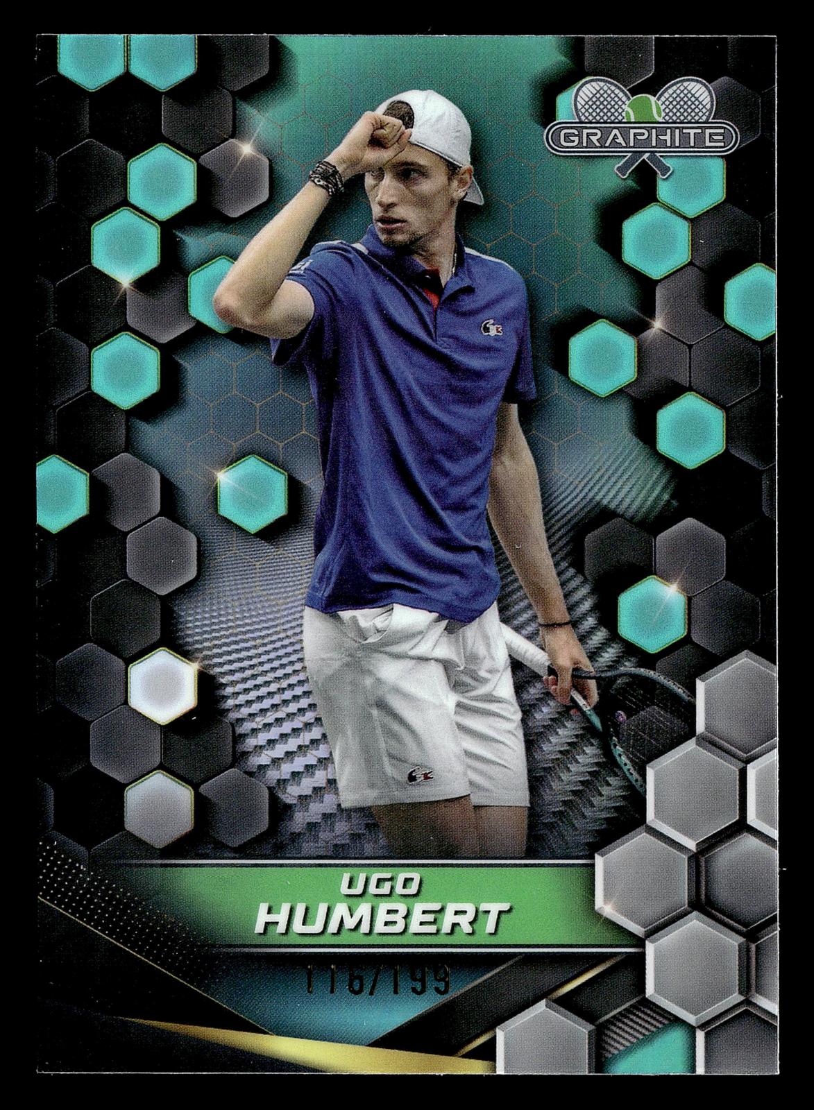 2024 Topps Graphite #64 Ugo Humbert Aqua Refractor #/199