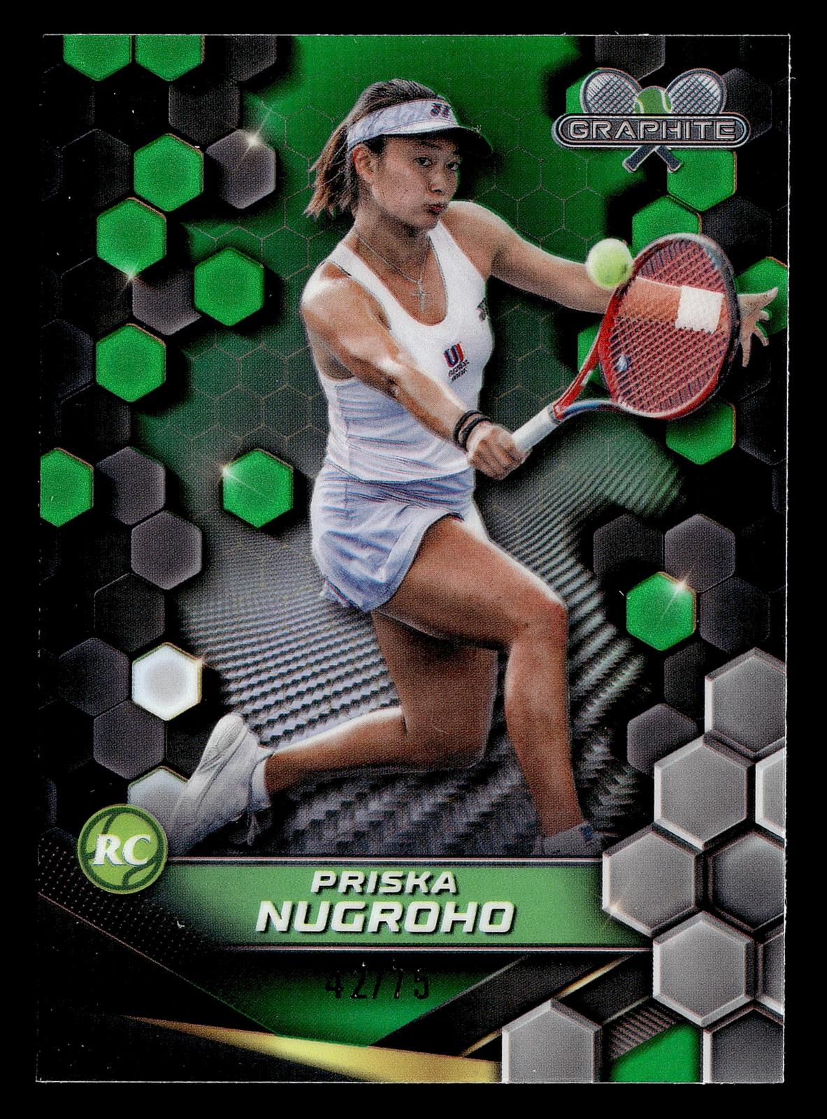 2024 Topps Graphite #96 Priska Nugroho Green Refractor #/75