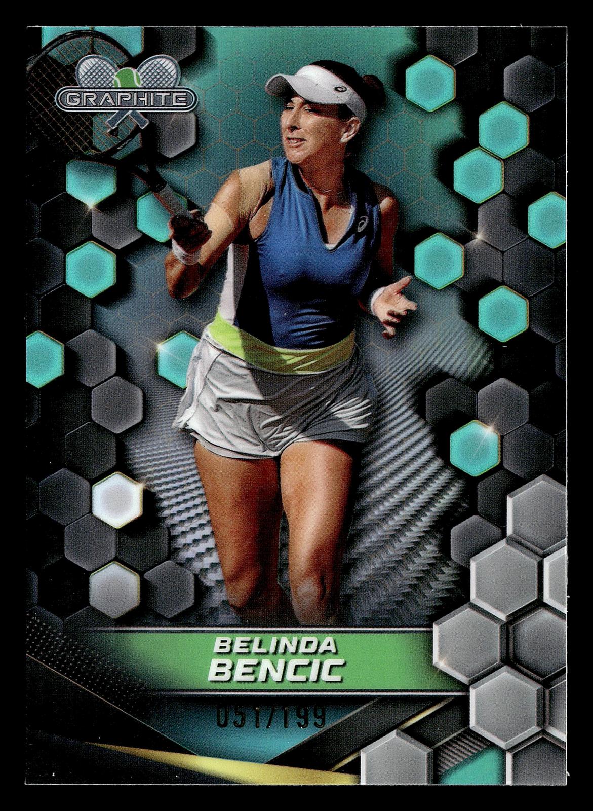 2024 Topps Graphite #40 Belinda Bencic Aqua Refractor #/199