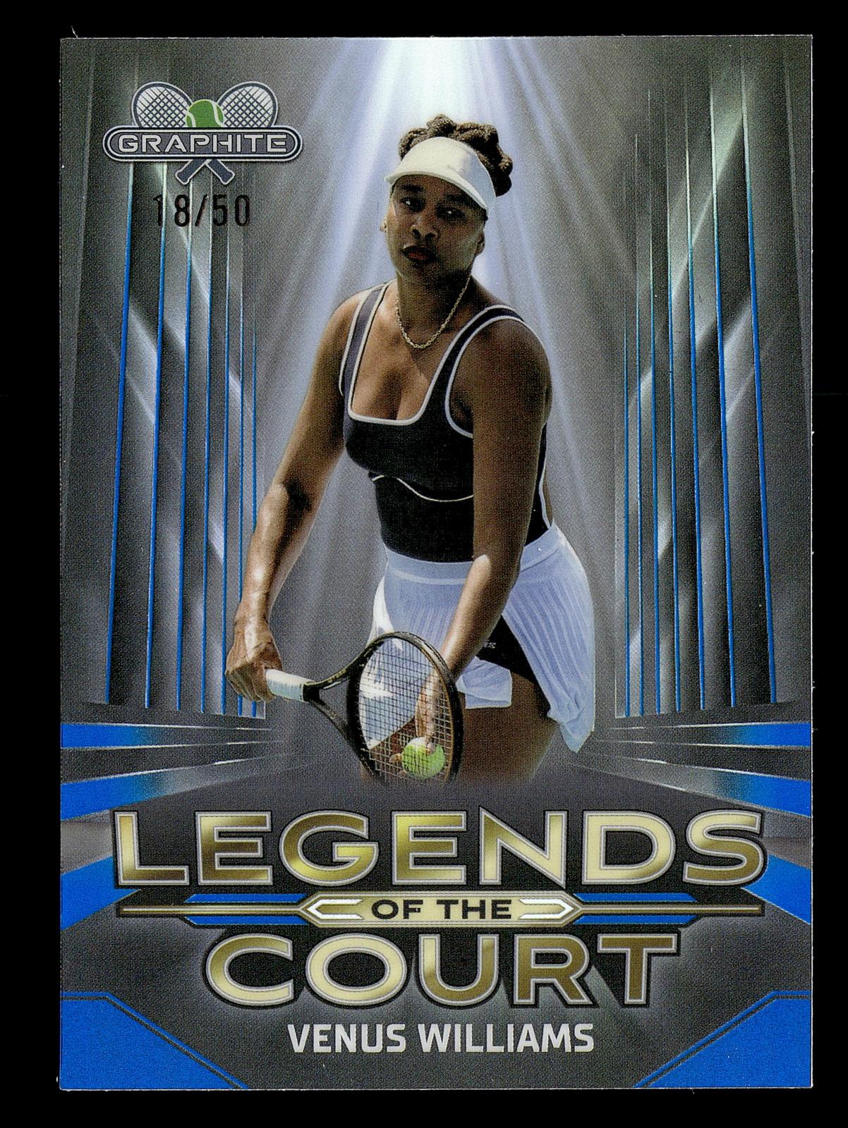 2024 Topps Graphite #LOC-VW Venus Williams Legends of the Court Blue Ref #/50