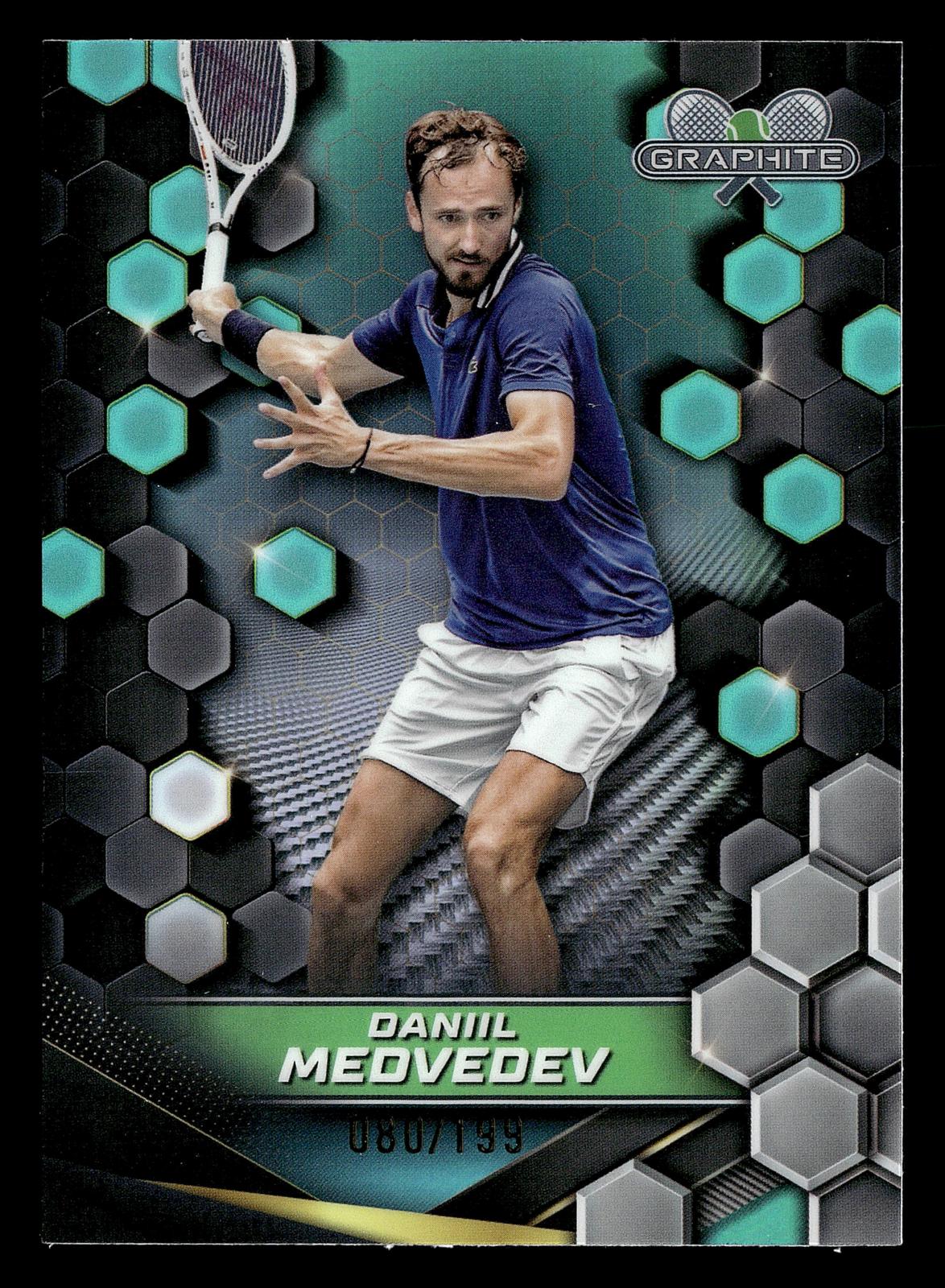2024 Topps Graphite #75 Daniil Medvedev Green Refractor #/75