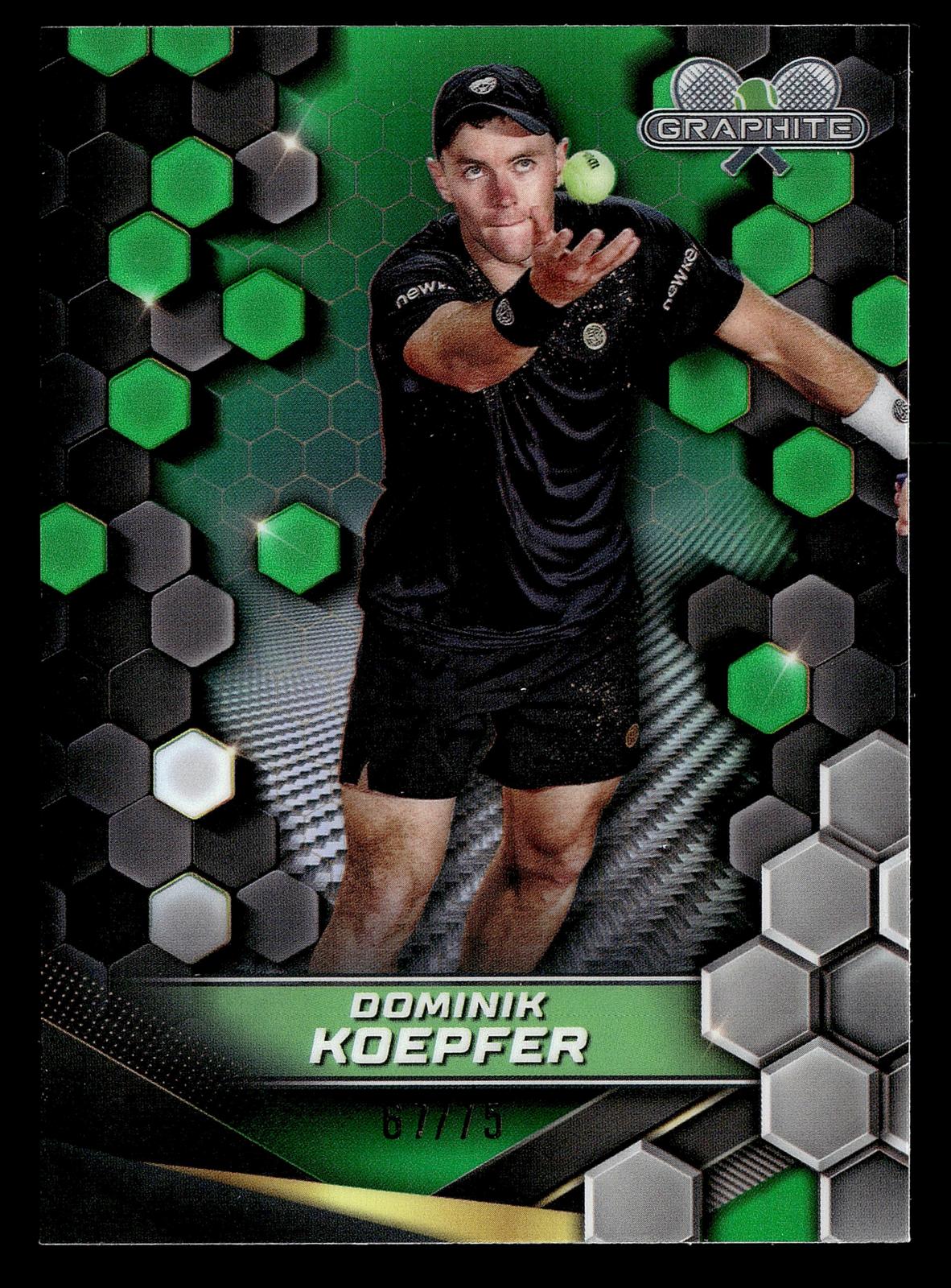 2024 Topps Graphite #61 Dominik Koepfer Green Refractor #/75