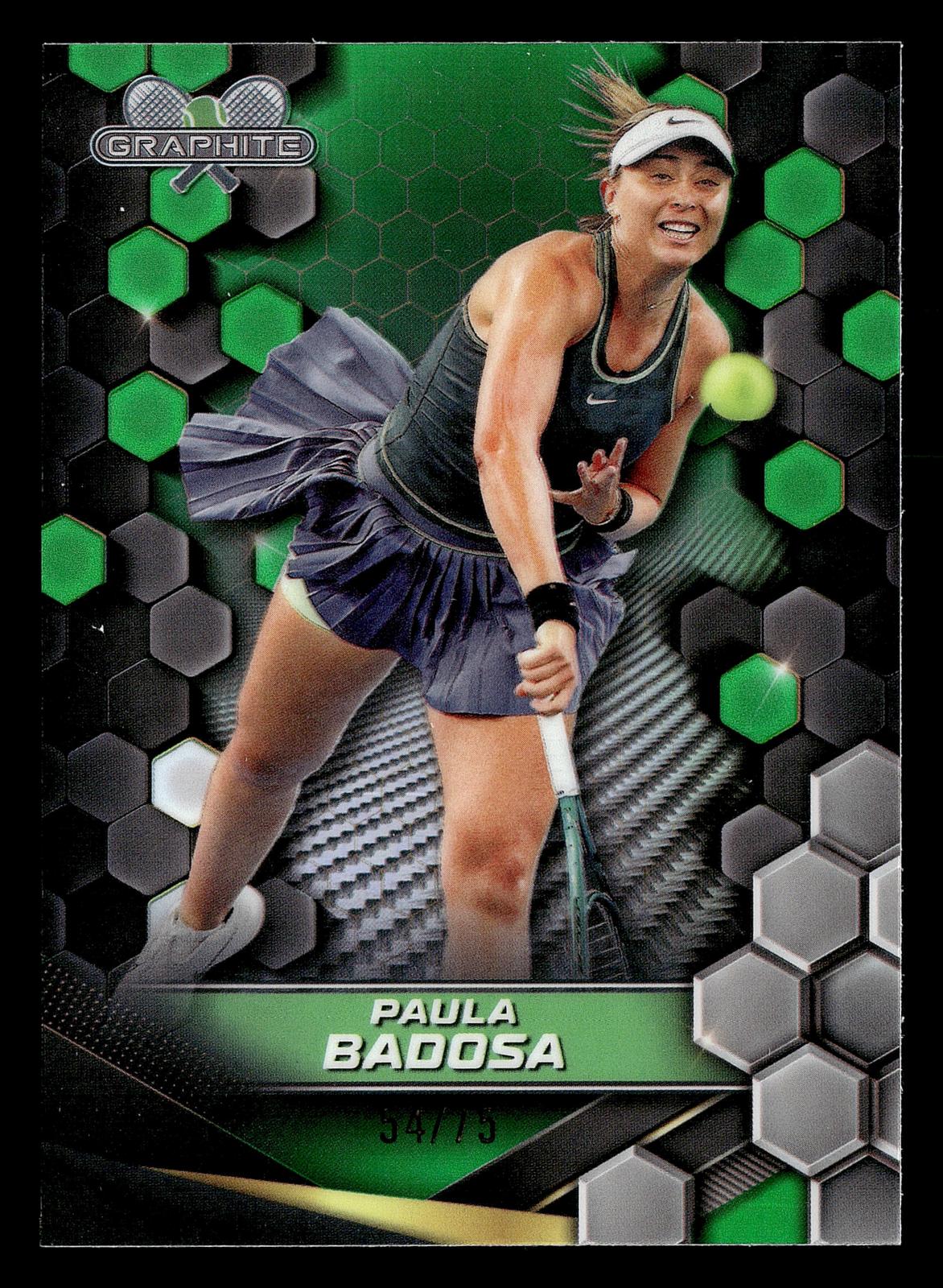 2024 Topps Graphite #25 Paula Badosa Green Refractor #/75