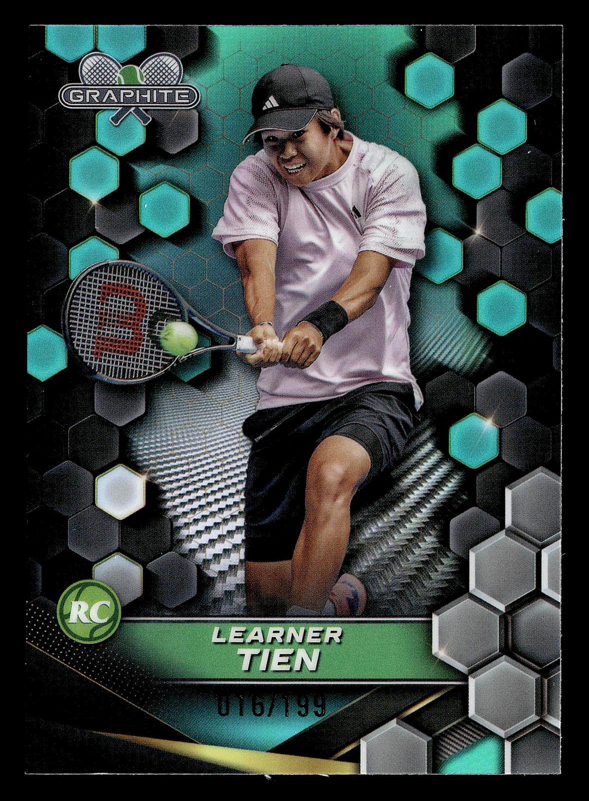 2024 Topps Graphite #122 Learner Tien Aqua Refractor #/199