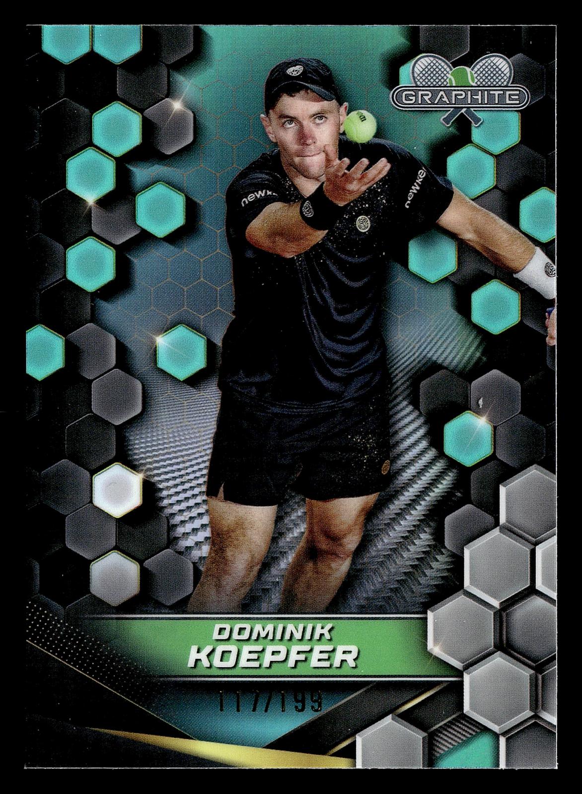 2024 Topps Graphite #61 Dominik Koepfer Aqua Refractor #/199