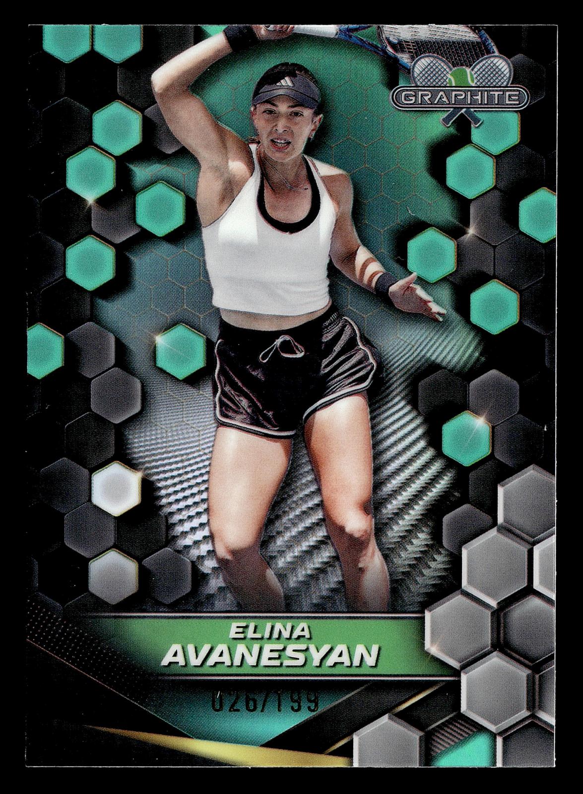 2024 Topps Graphite #97 Elina Avanesyan Aqua Refractor #/199