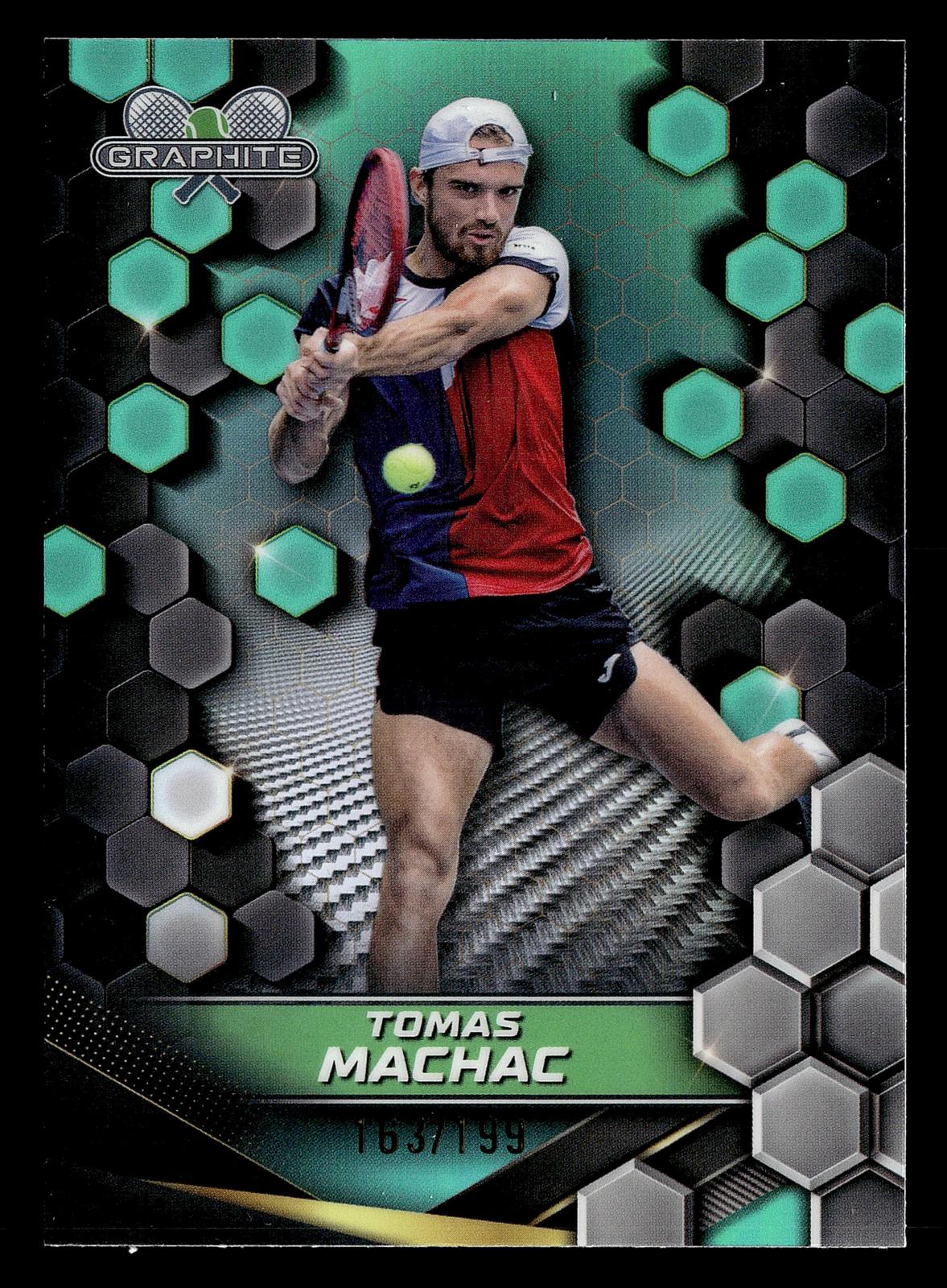 2024 Topps Graphite #90 Tomas Machac Aqua Refractor #/199