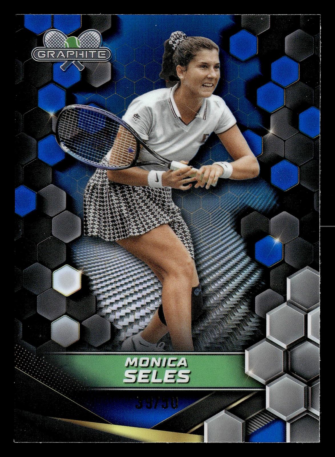 2024 Topps Graphite #197 Monica Seles Blue Refractor #/50