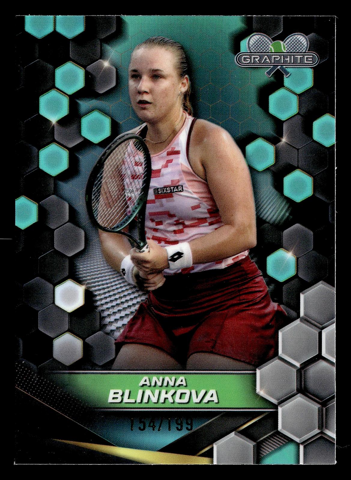 2024 Topps Graphite #17 Anna Blinkova Aqua Refractor #/199