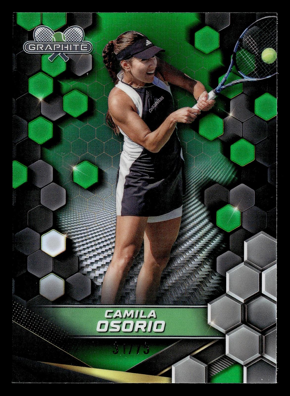 2024 Topps Graphite #191 Camila Osorio Green Refractor #/75