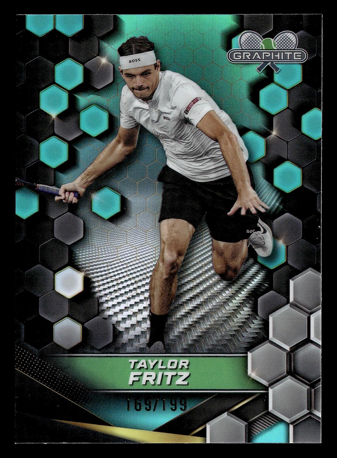 2024 Topps Graphite #144 Taylor Fritz Aqua Refractor #/199