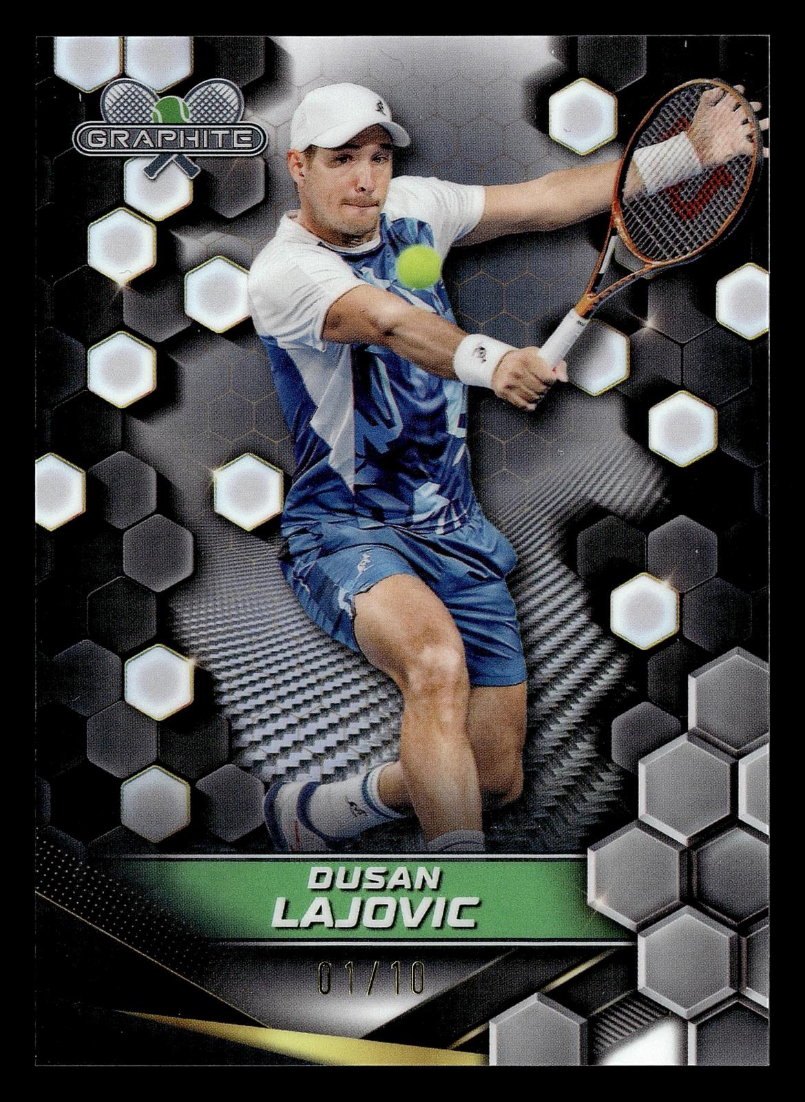 2024 Topps Graphite #5 Dusan Lajovic White Refractor #/10