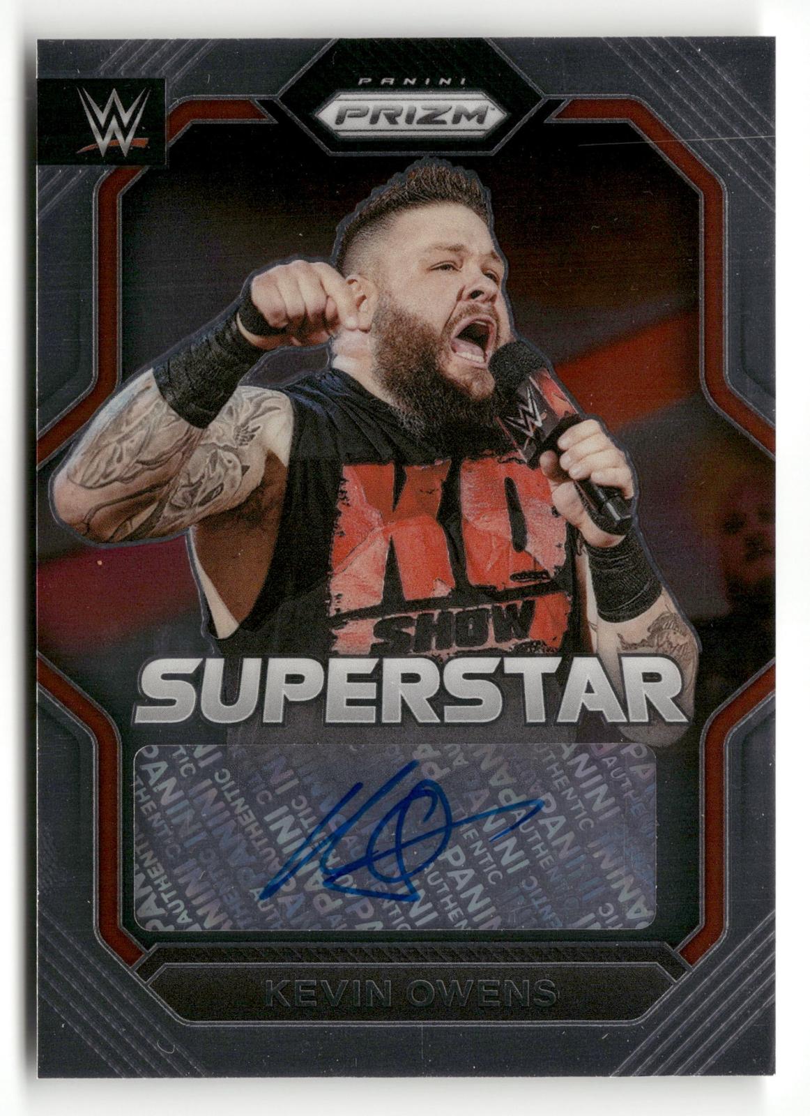 2023 Panini Prizm WWE #SA-KOW Kevin Owens Superstar Autographs