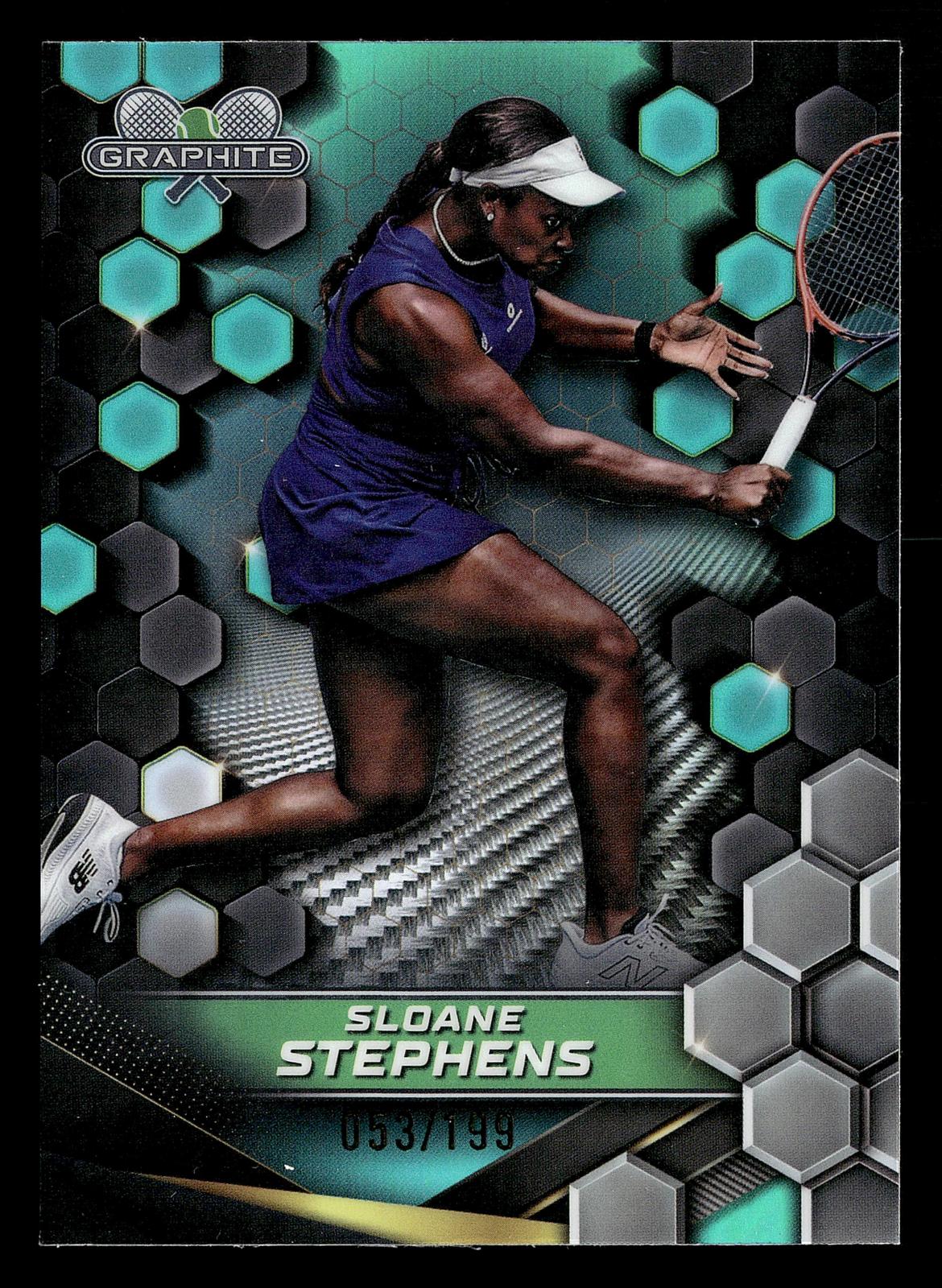 2024 Topps Graphite #106 Sloane Stephens Aqua Refractor #/199