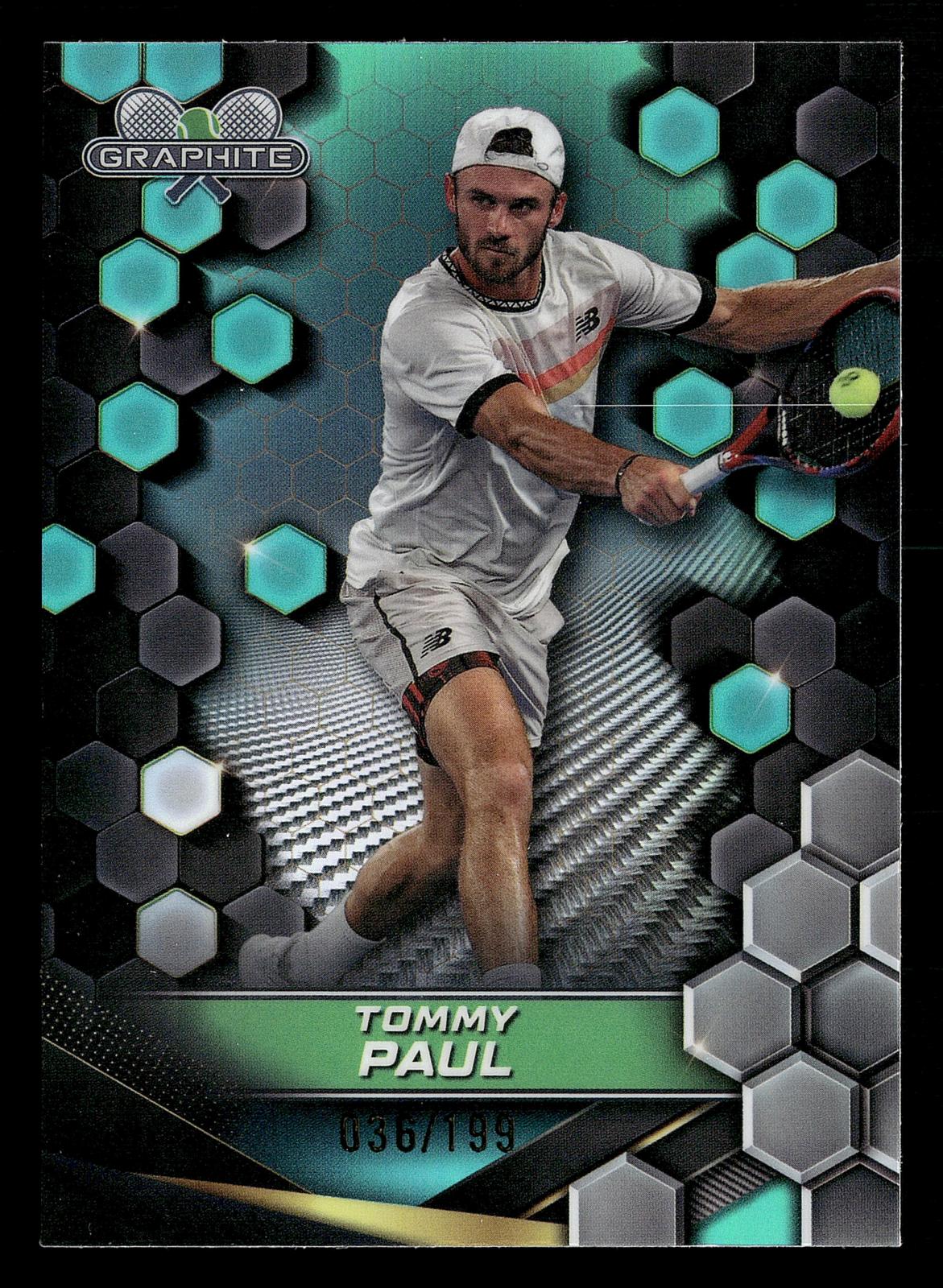 2024 Topps Graphite #135 Tommy Paul Aqua Refractor #/199