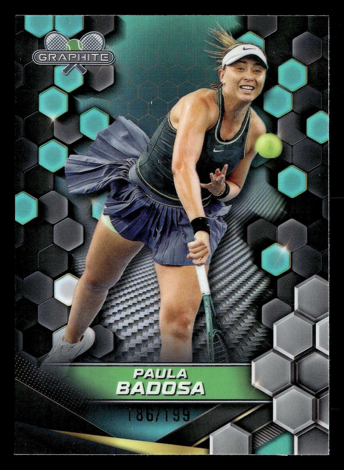2024 Topps Graphite #25 Paula Badosa Aqua Refractor #/199