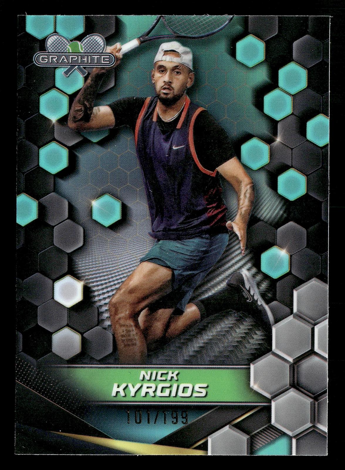 2024 Topps Graphite #76 Nick Kyrgios Aqua Refractor #/199