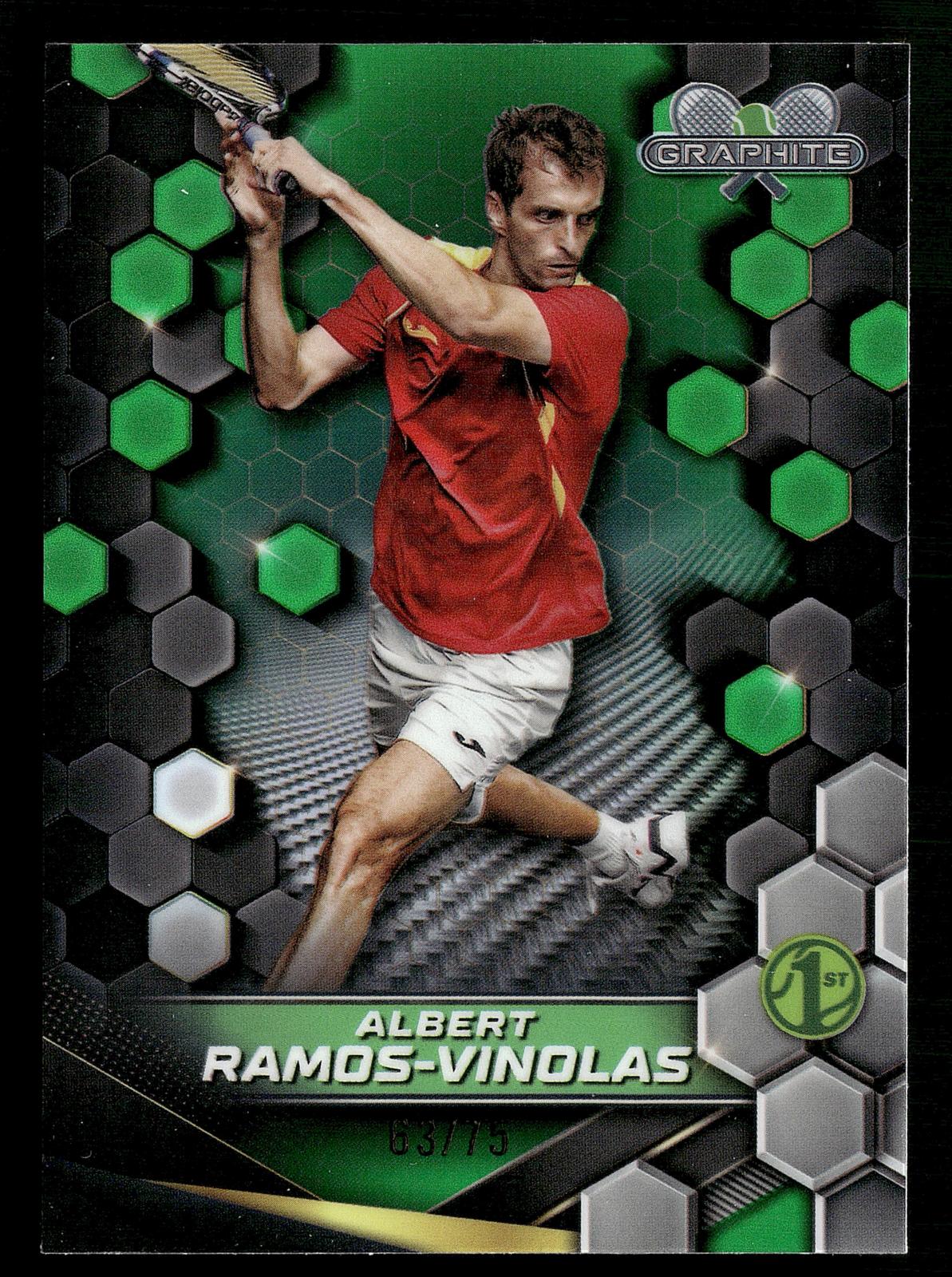 2024 Topps Graphite #44 Albert Ramos-Vinolas Aqua Refractor #/199