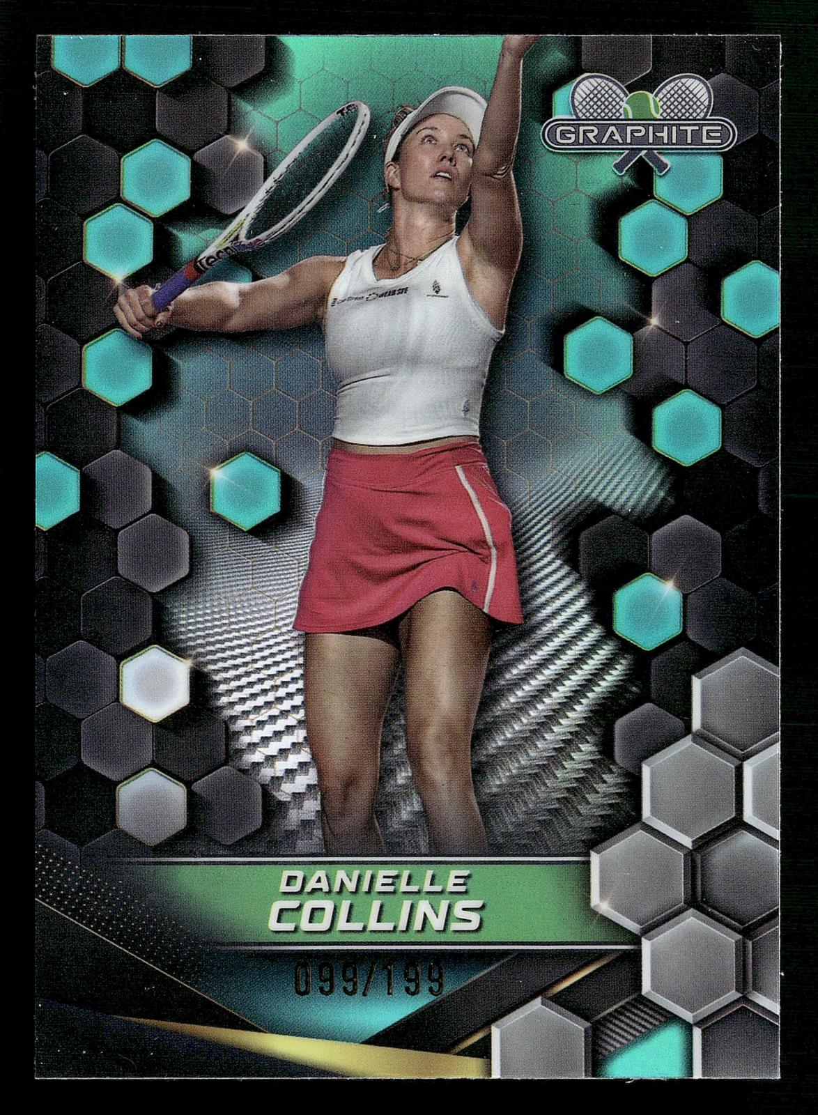 2024 Topps Graphite #163 Danielle Collins Aqua Refractor #/199