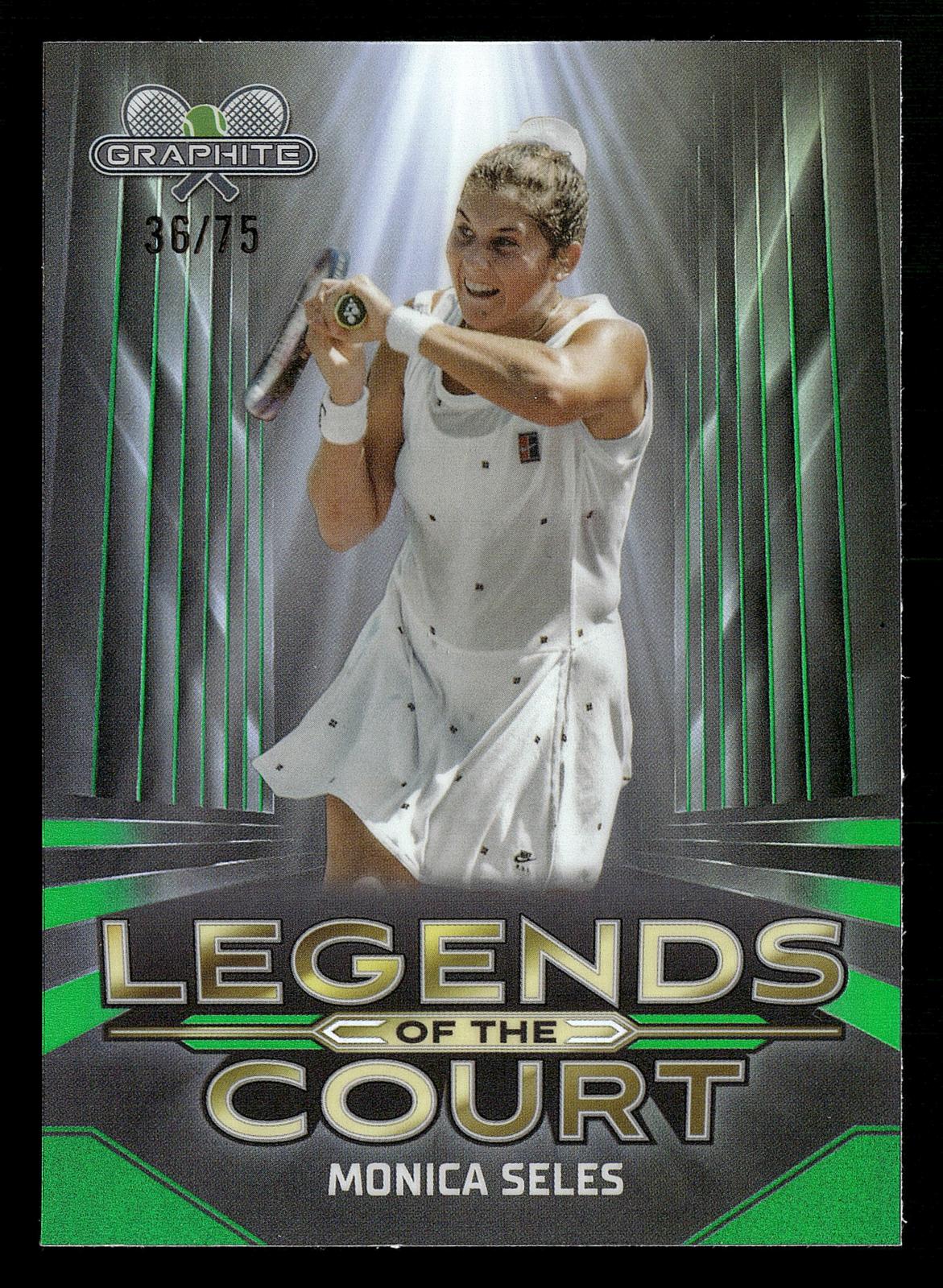 2024 Topps Graphite #LOC-MS Monica Seles Legends of the Court Green Ref #/75