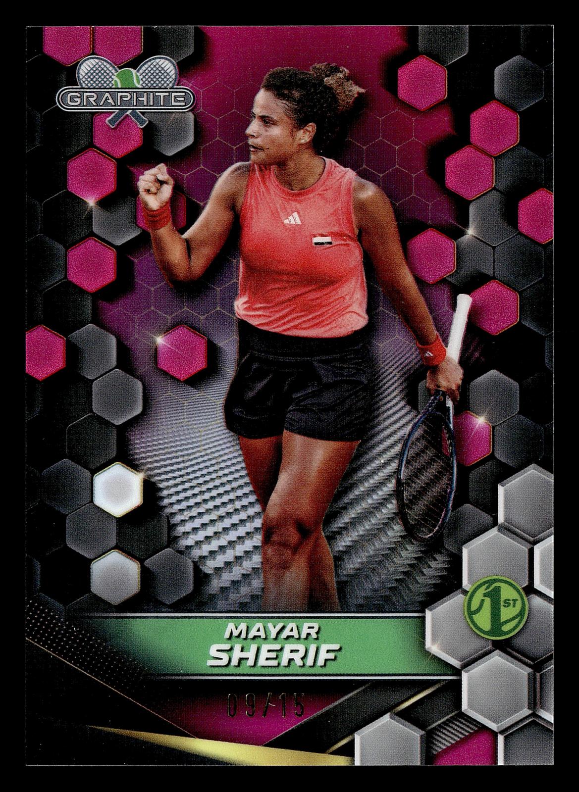 2024 Topps Graphite #83 Mayar Sherif Pink Refractor #/15