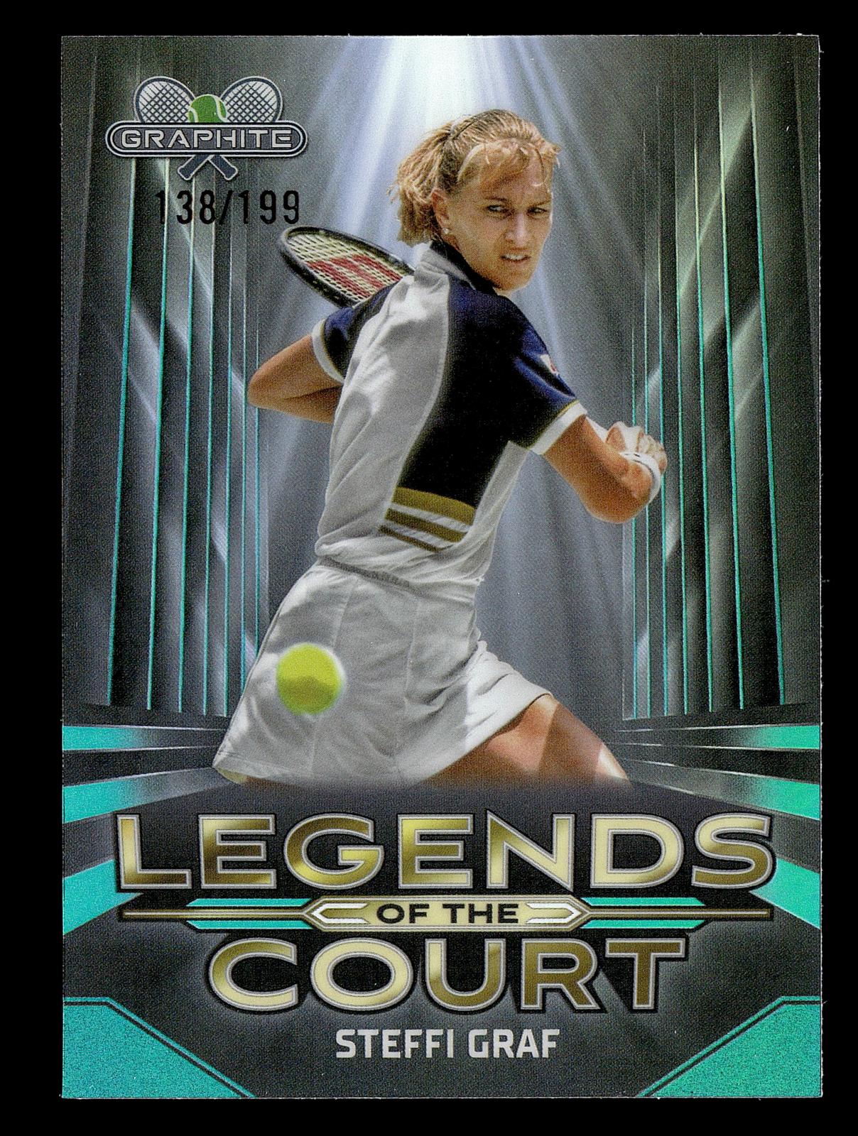 2024 Topps Graphite #LOC-SG Steffi Graf Legends of the Court Aqua Ref #/199