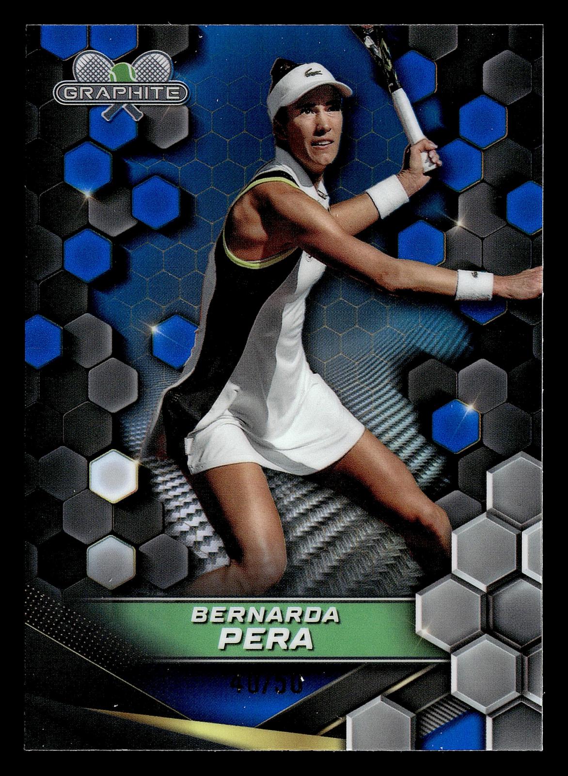 2024 Topps Graphite #184 Bernarda Pera Blue Refractor #/50
