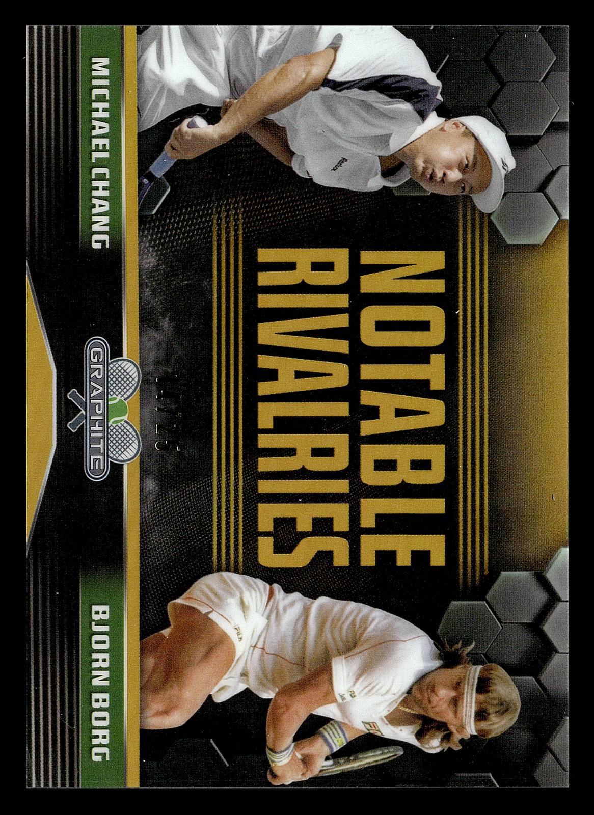 2024 Topps Graphite #NR-CB Michael Chang/Bjorn Borg Notable Riv Gold Ref #/25
