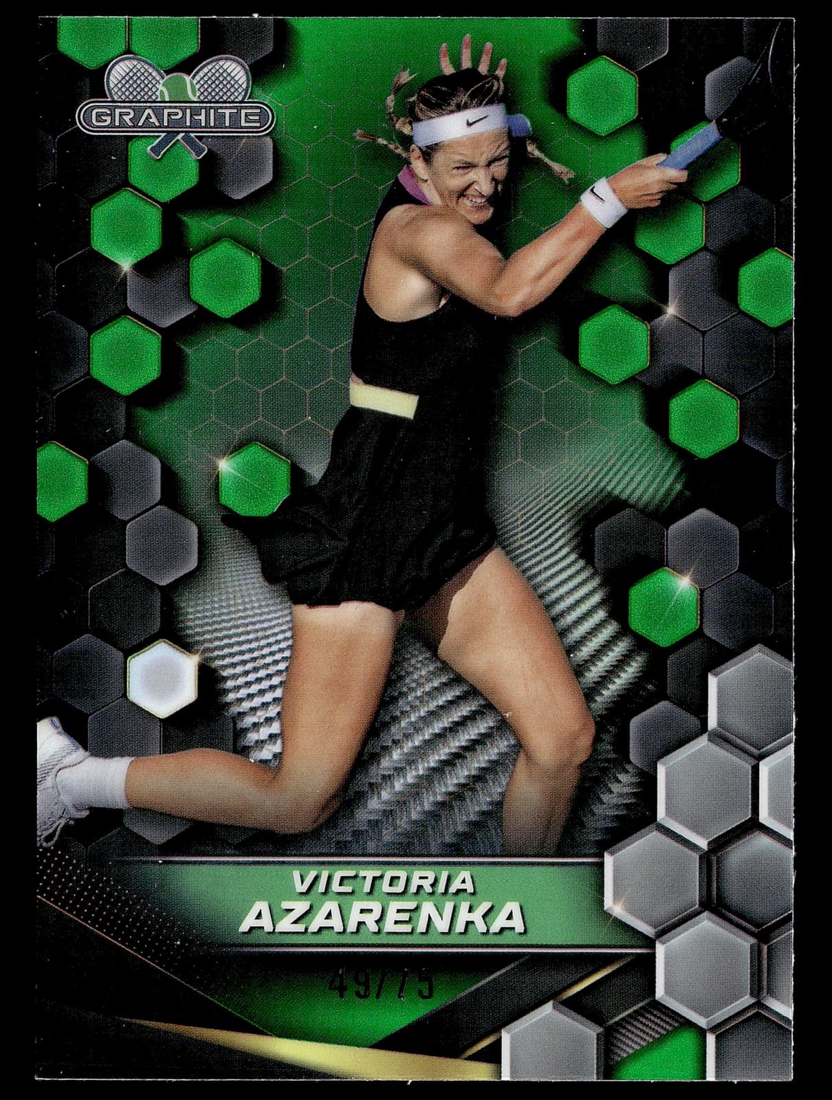 2024 Topps Graphite #193 Victoria Azarenka Green Refractor #/75