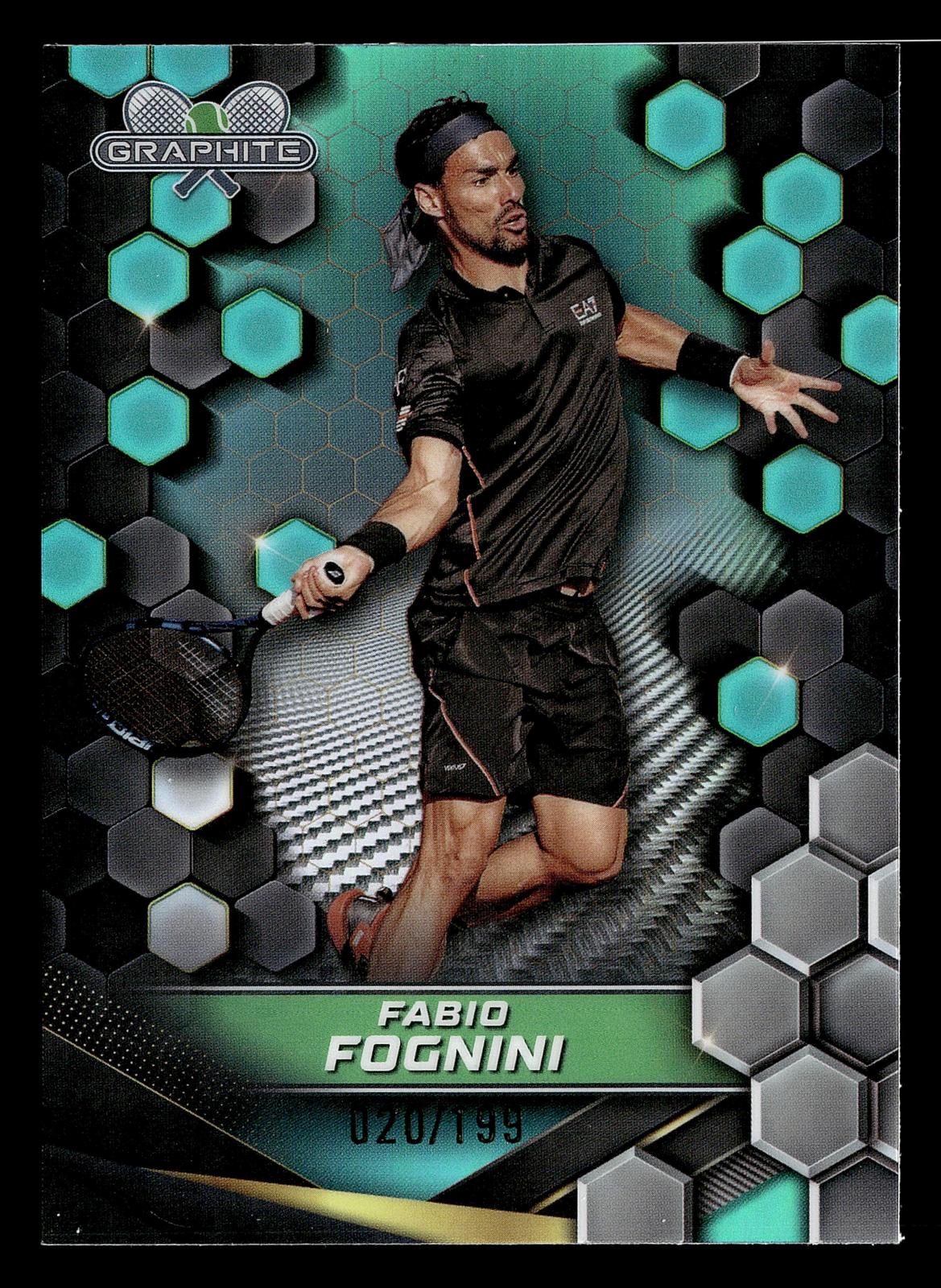 2024 Topps Graphite #181 Fabio Fognini Aqua Refractor #/199